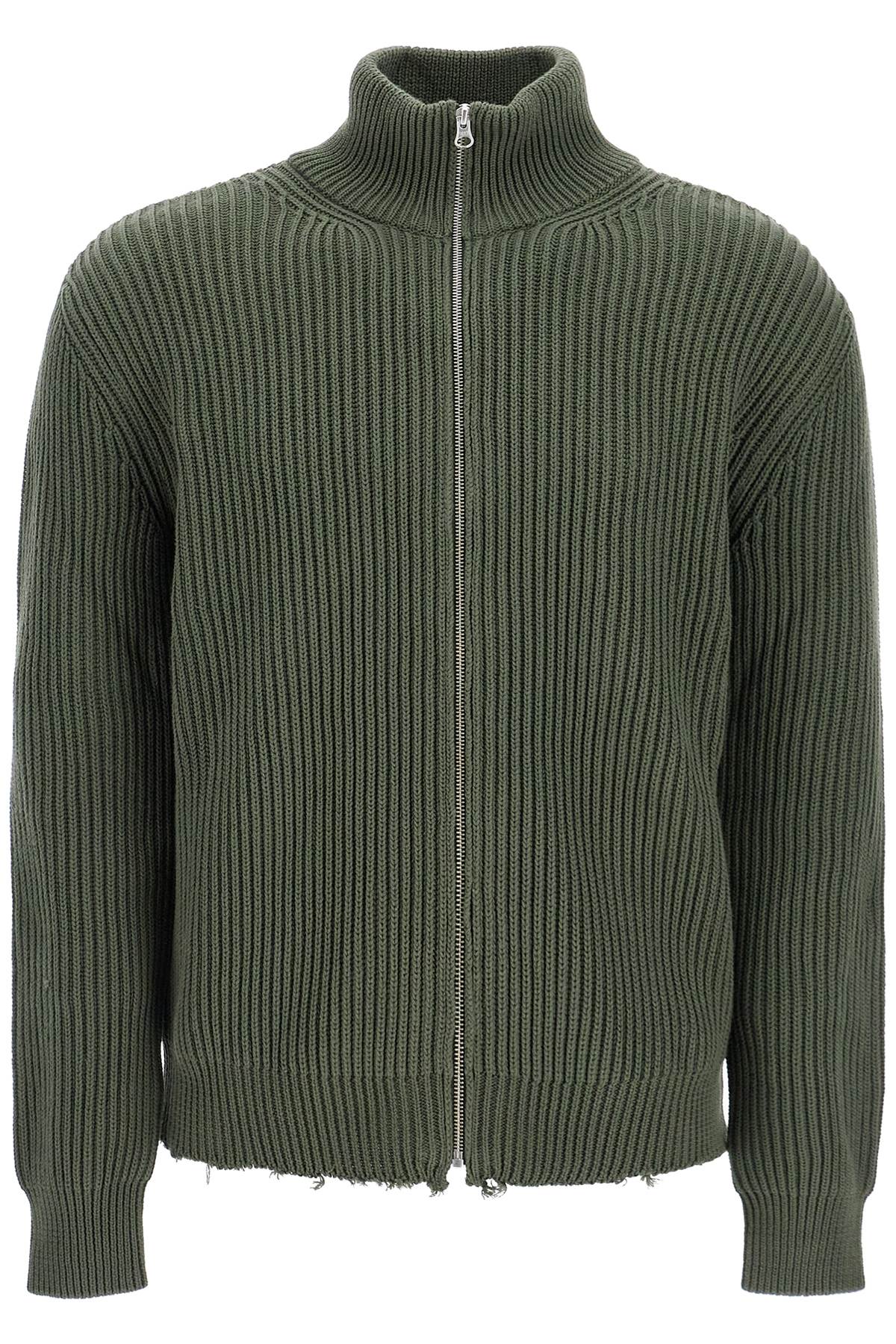 MM6 Maison Margiela-Cardigan In Cotone Con Zip-Uomo