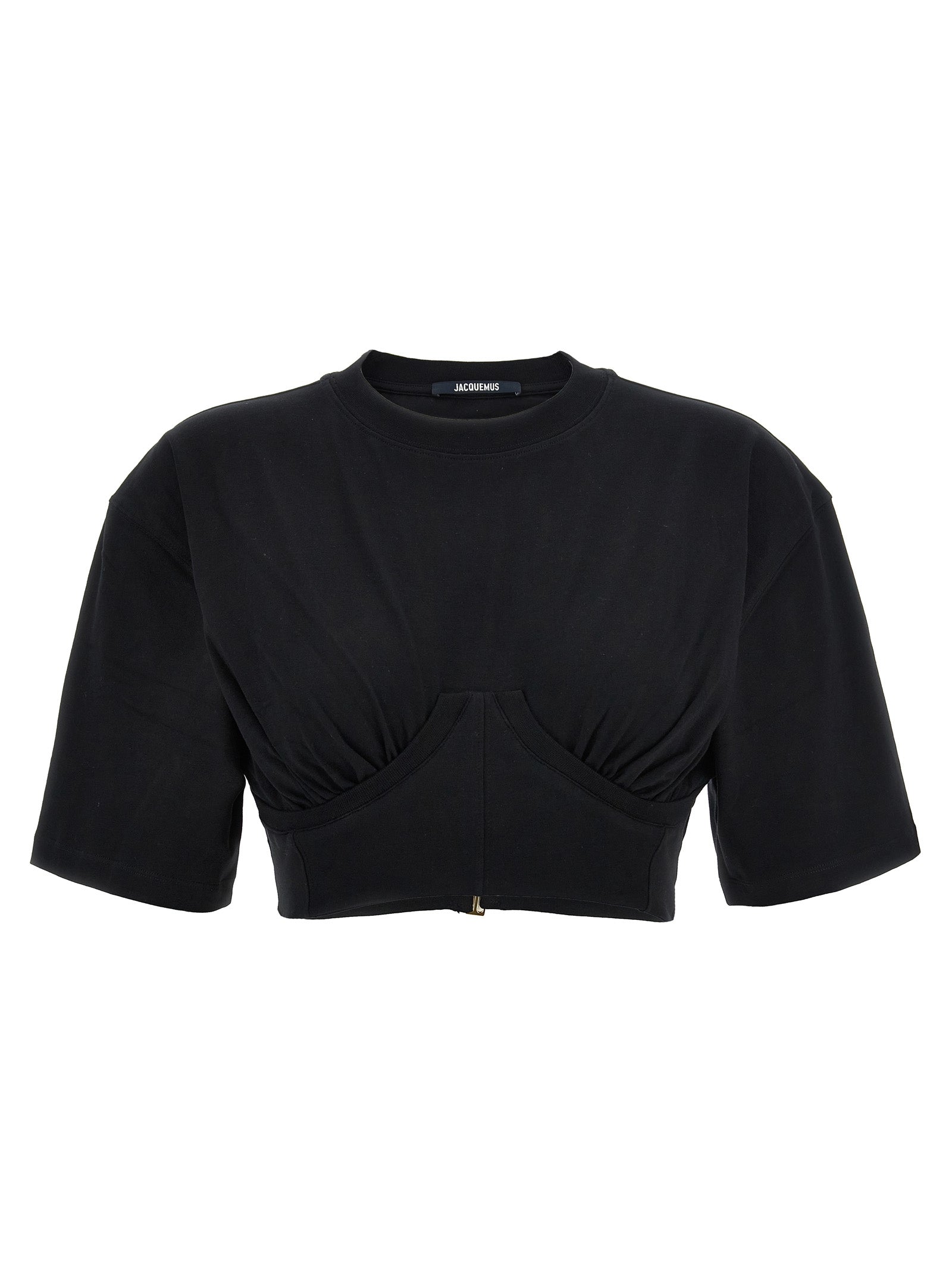 Jacquemus-Caraco T Shirt Nero-Donna