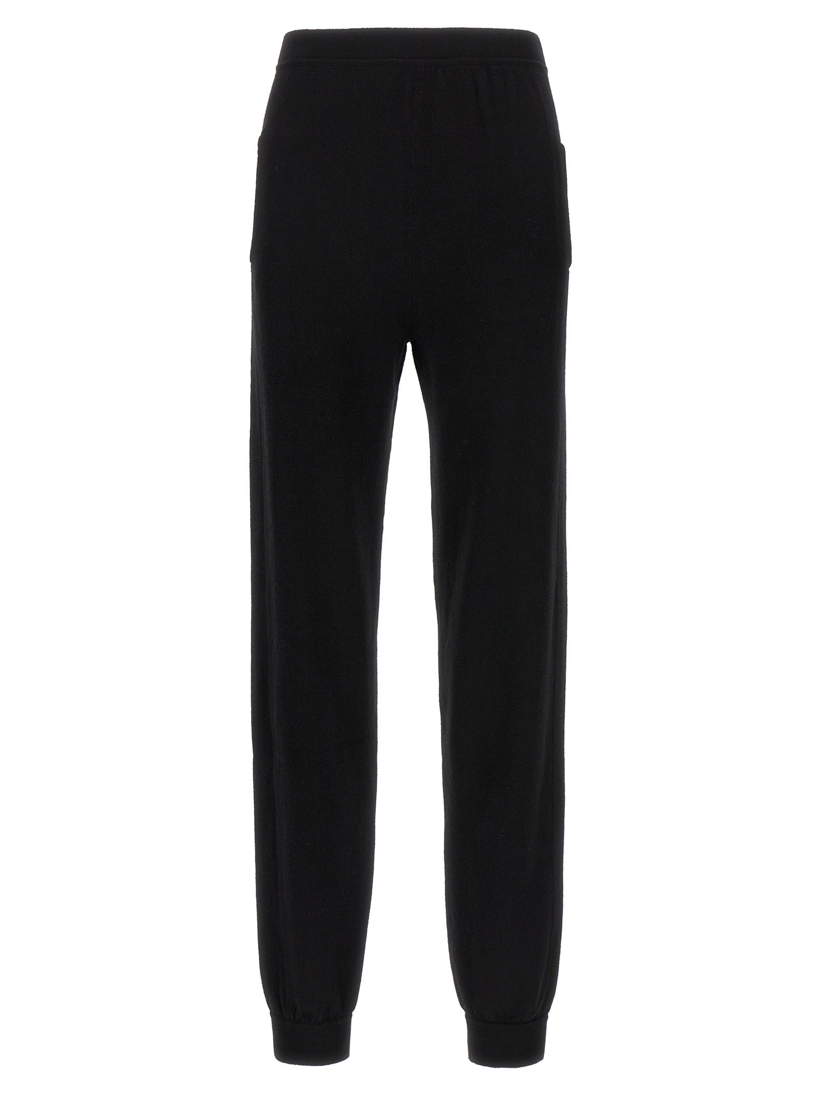 Saint Laurent-Cashmere Leggings Nero-Donna