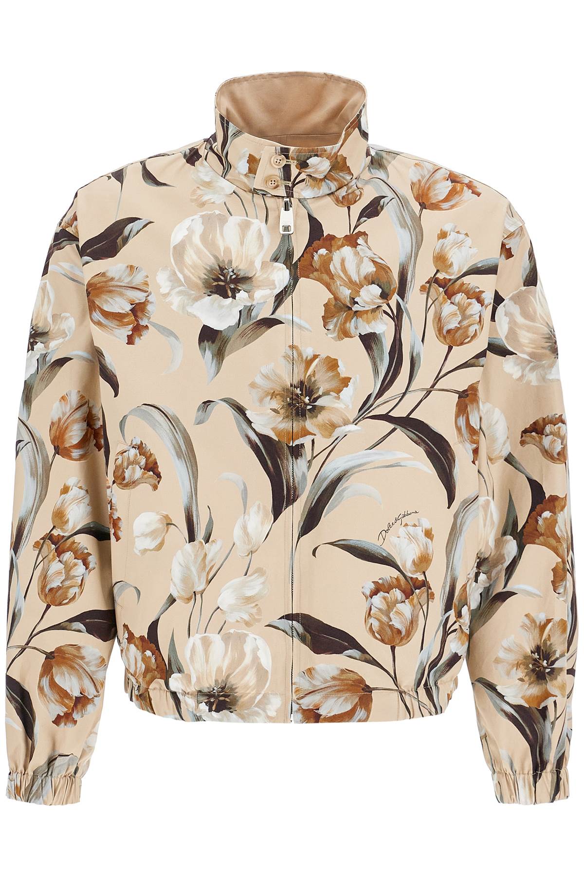 Dolce & Gabbana-Giacca Reversibile Stampa Fiori-Uomo