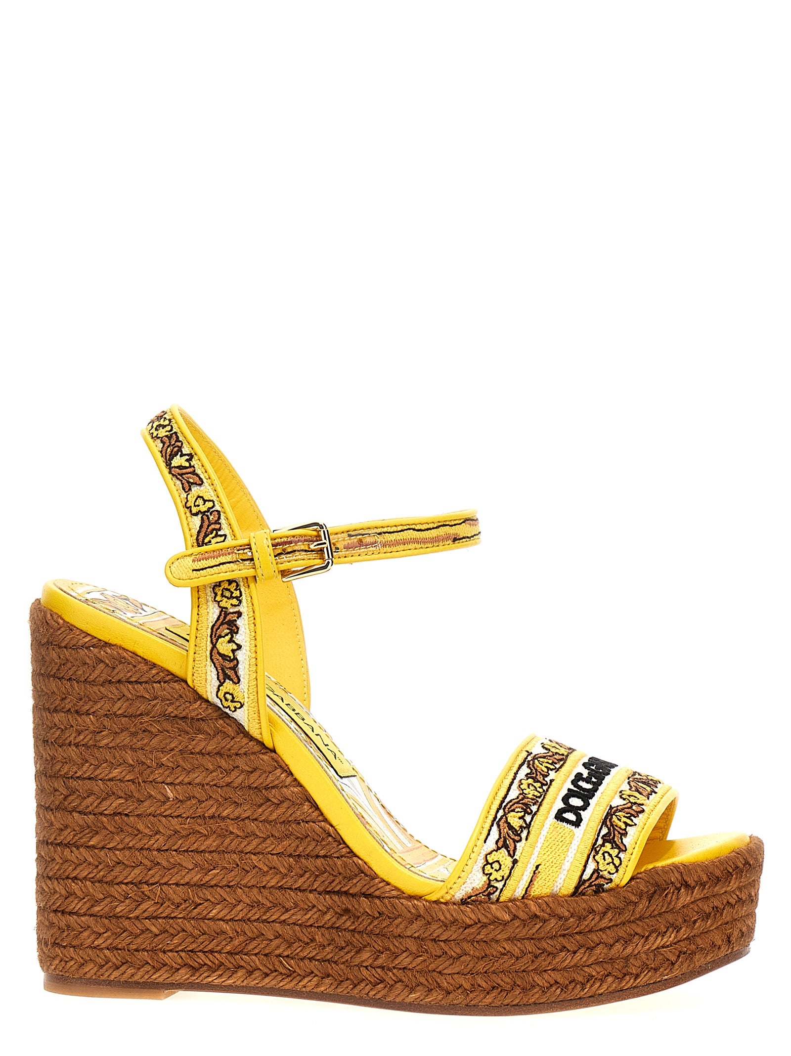 Dolce & Gabbana-Maiolica Zeppe Giallo-Donna