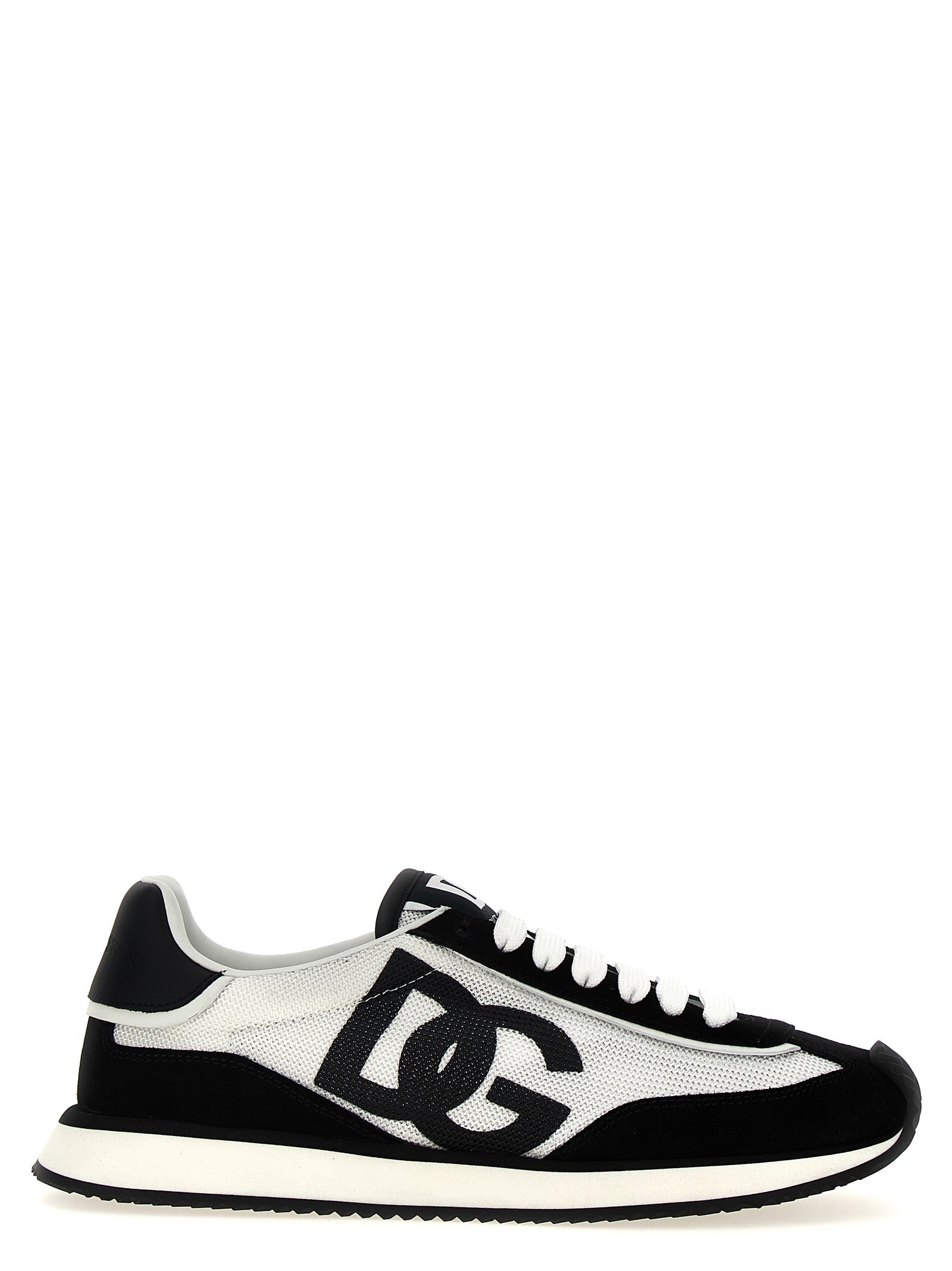 Dolce & Gabbana-Dg Cushion Sneakers Bianco/Nero-Donna