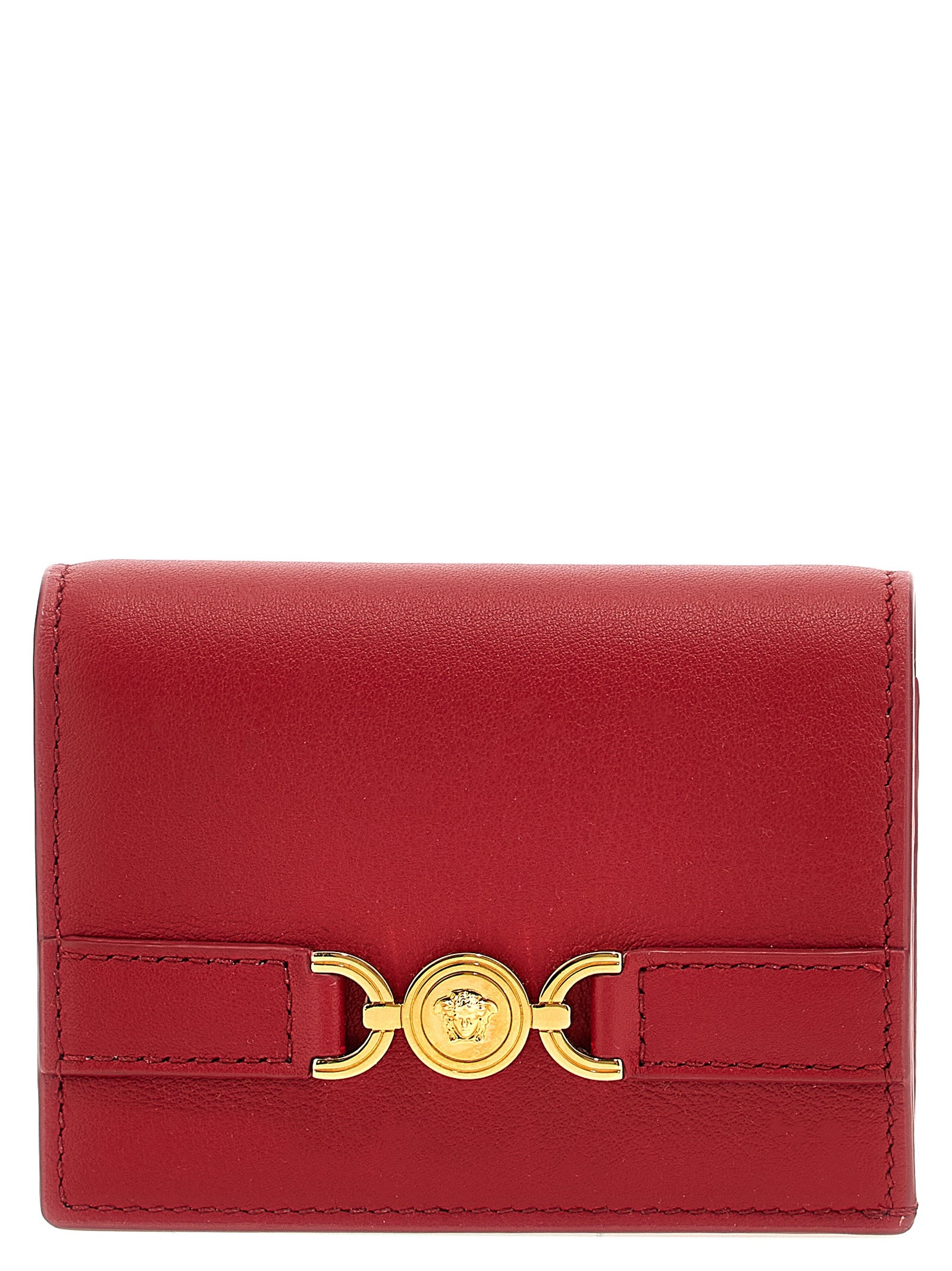 Versace-Medusa Portafogli Rosso-Donna