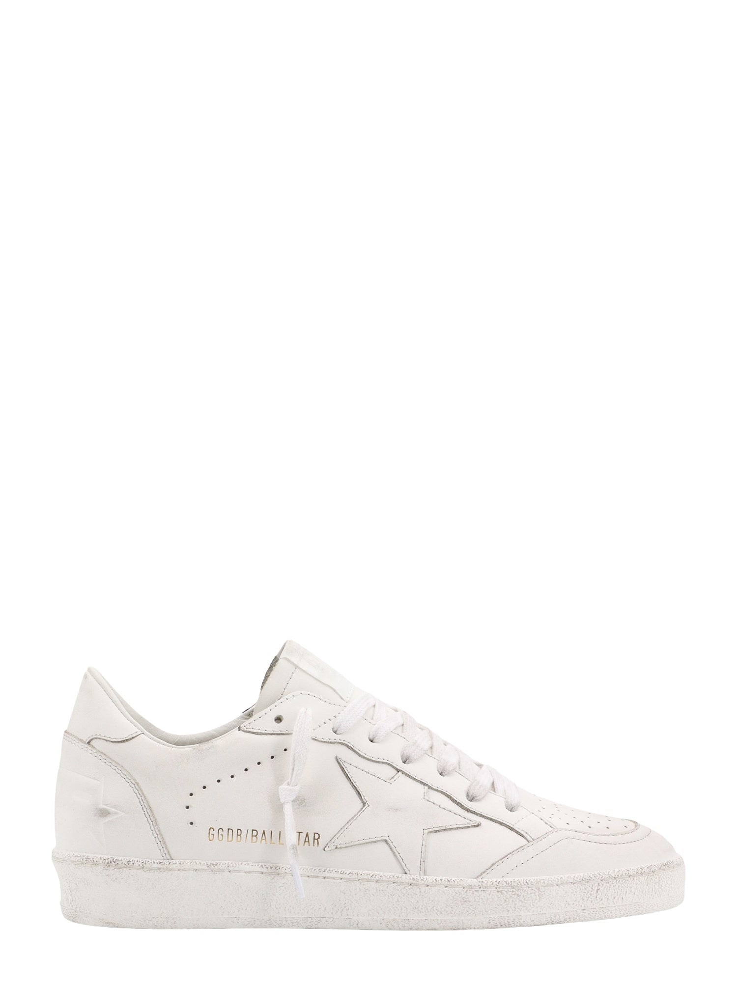 Golden Goose-Sneakers in pelle con effetto used-Uomo