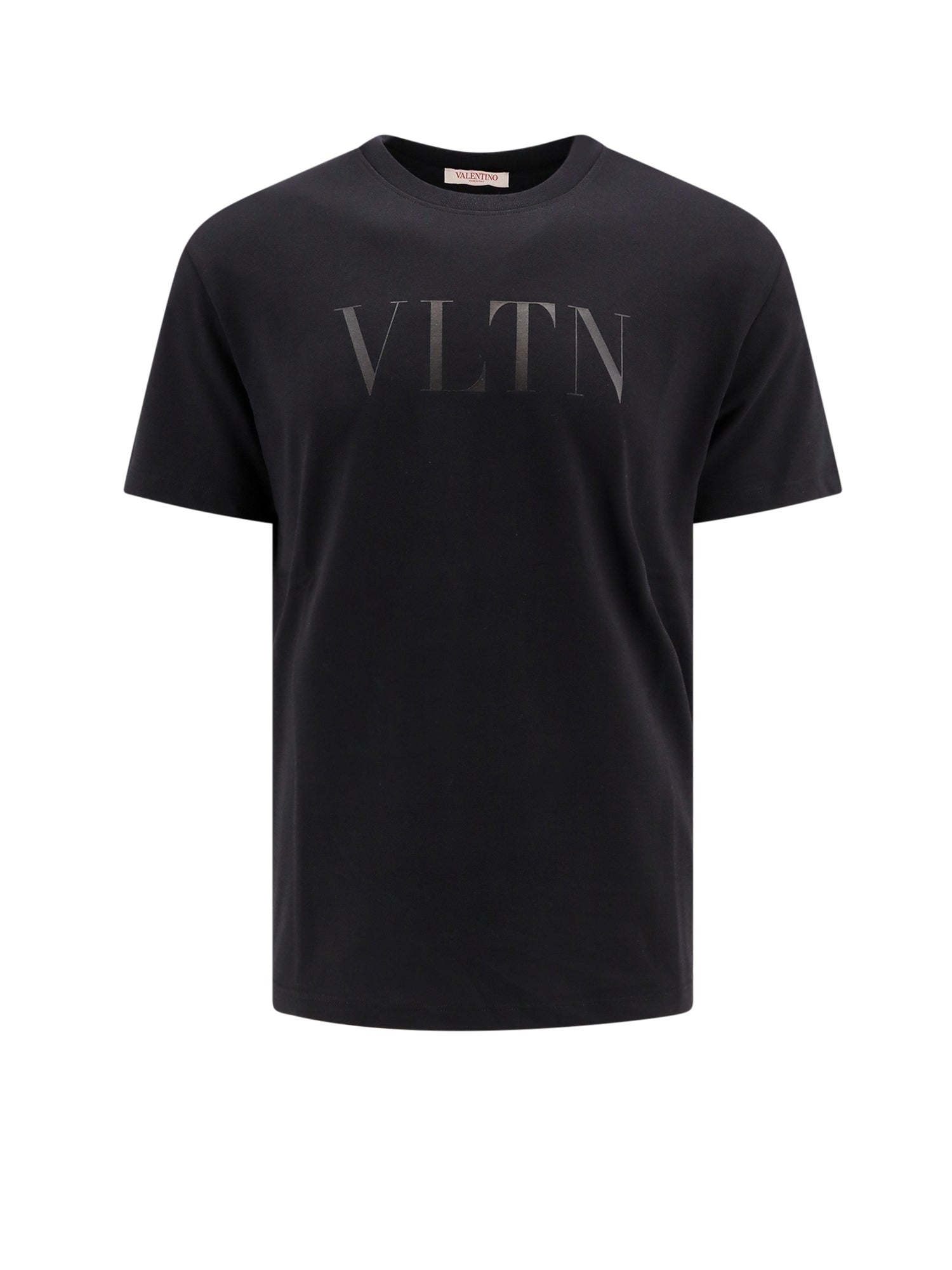 Valentino Garavani-T-shirt in cotone con stampa VLTN-Uomo