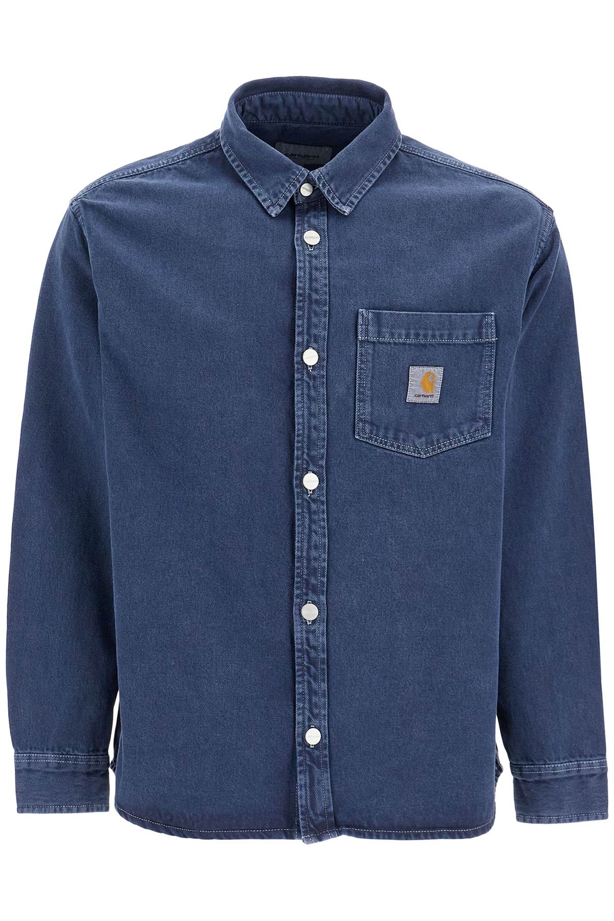 Carhartt Wip-Overshirt George In Denim-Uomo