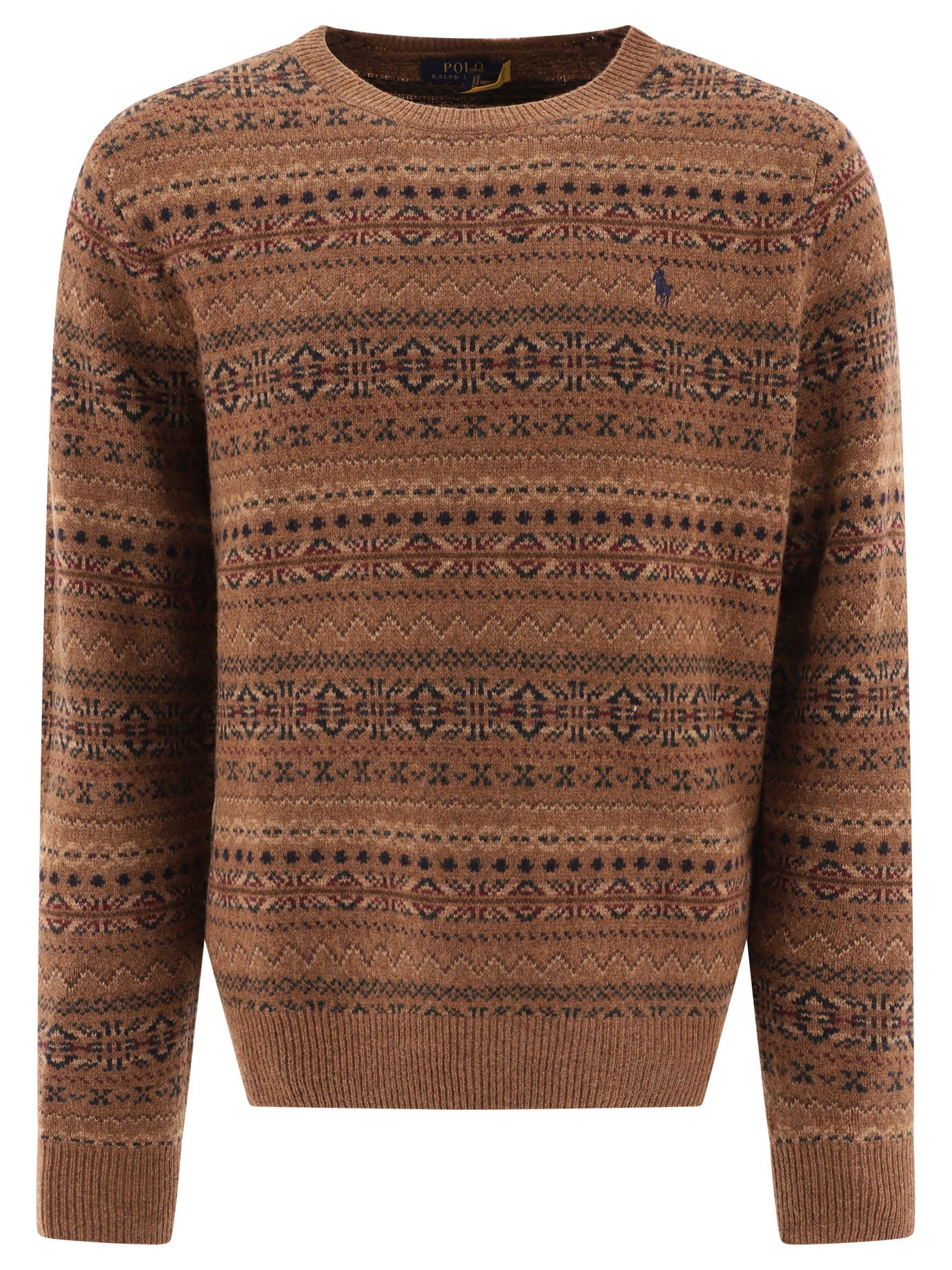 Polo Ralph Lauren-Fair Isle Knitwear Marrone-Uomo