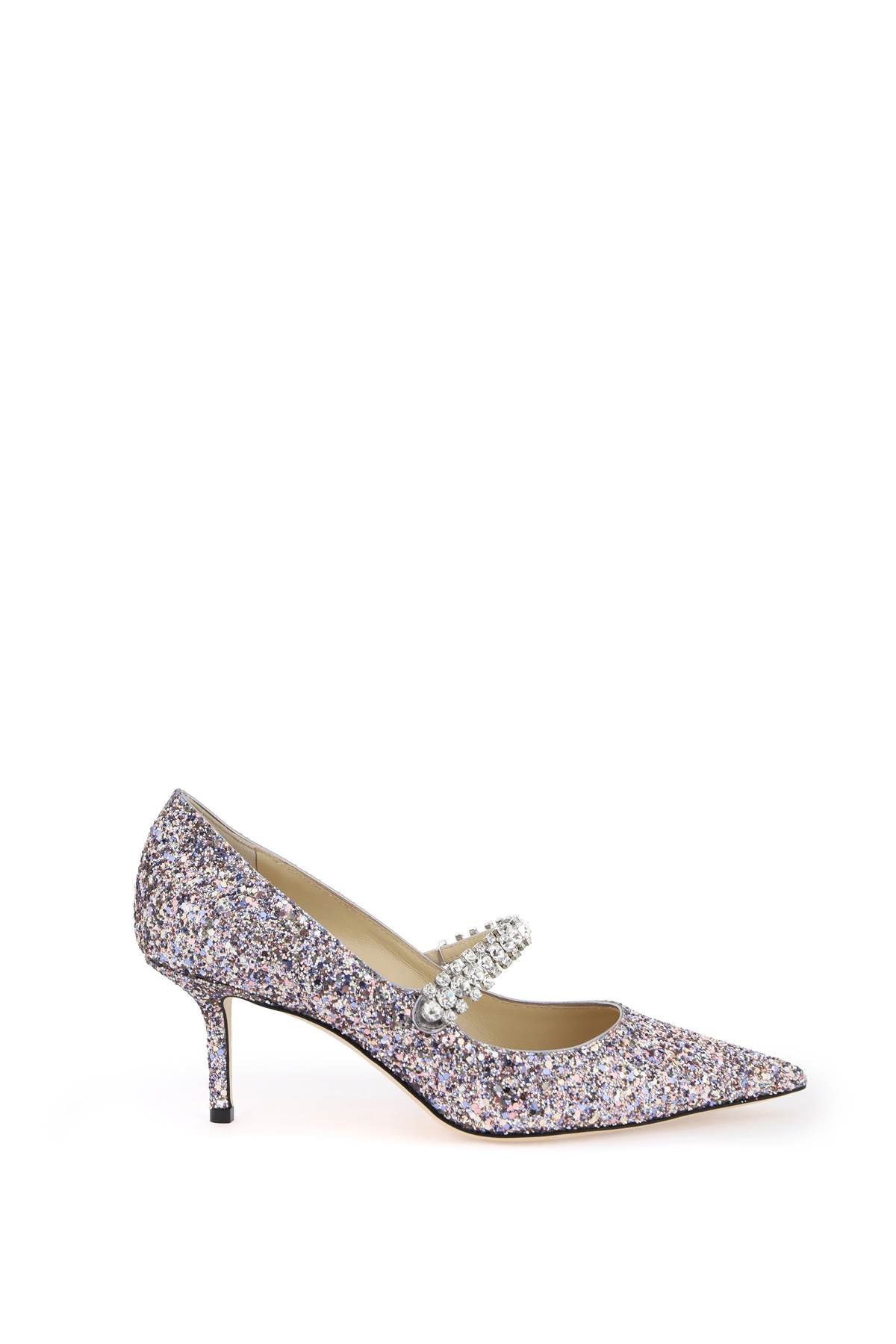 Jimmy Choo-Décolleté Bing 65 Con Glitter E Cristalli-Donna