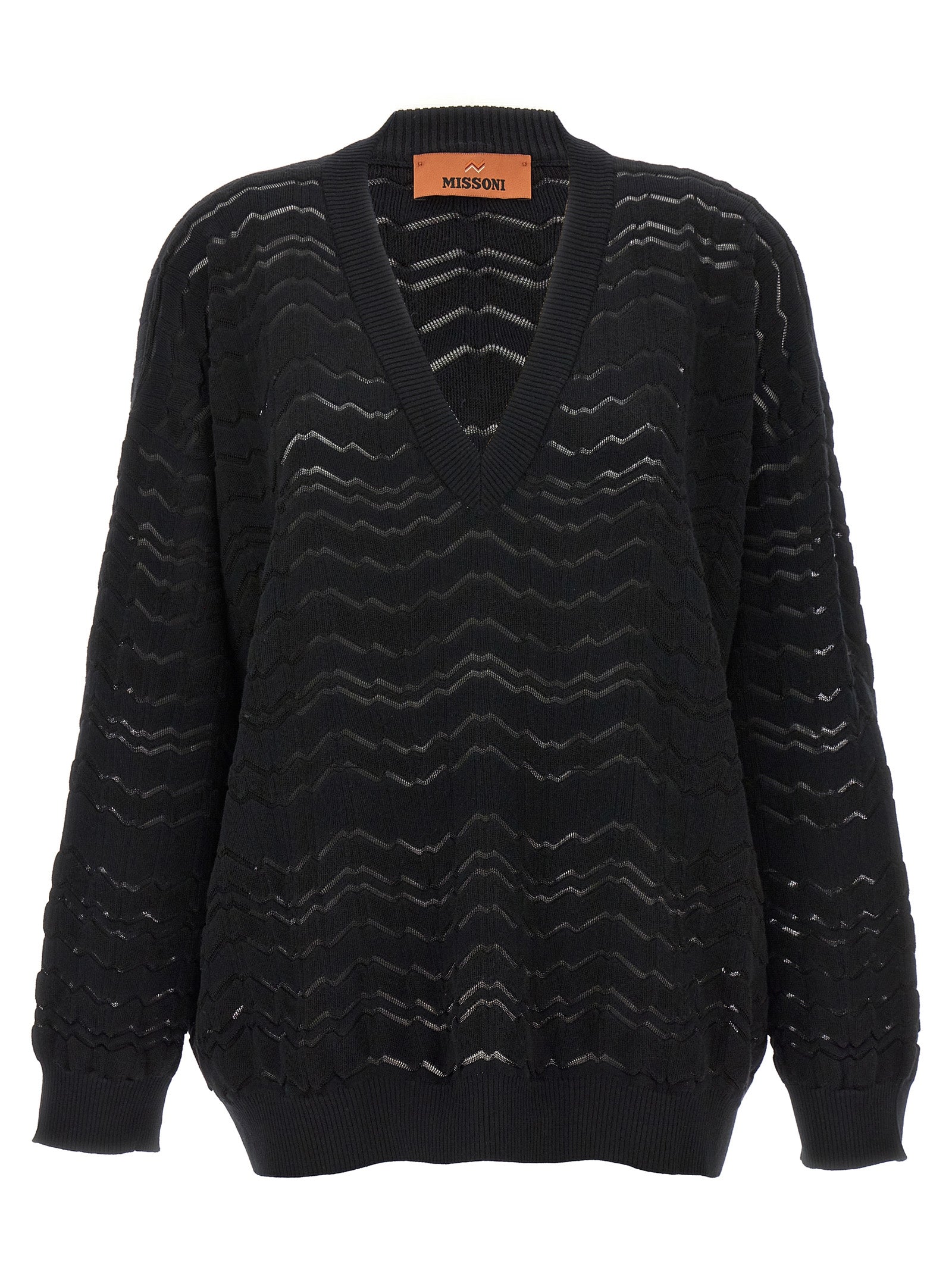 Missoni-Zig Zag Maglioni Nero-Donna