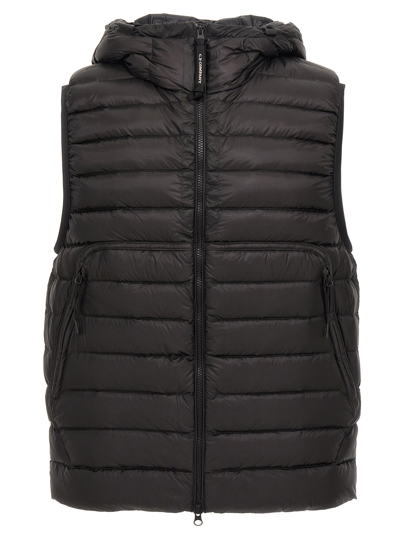 C. P. Company-D. D Shell Goggle Gilet Nero-Uomo