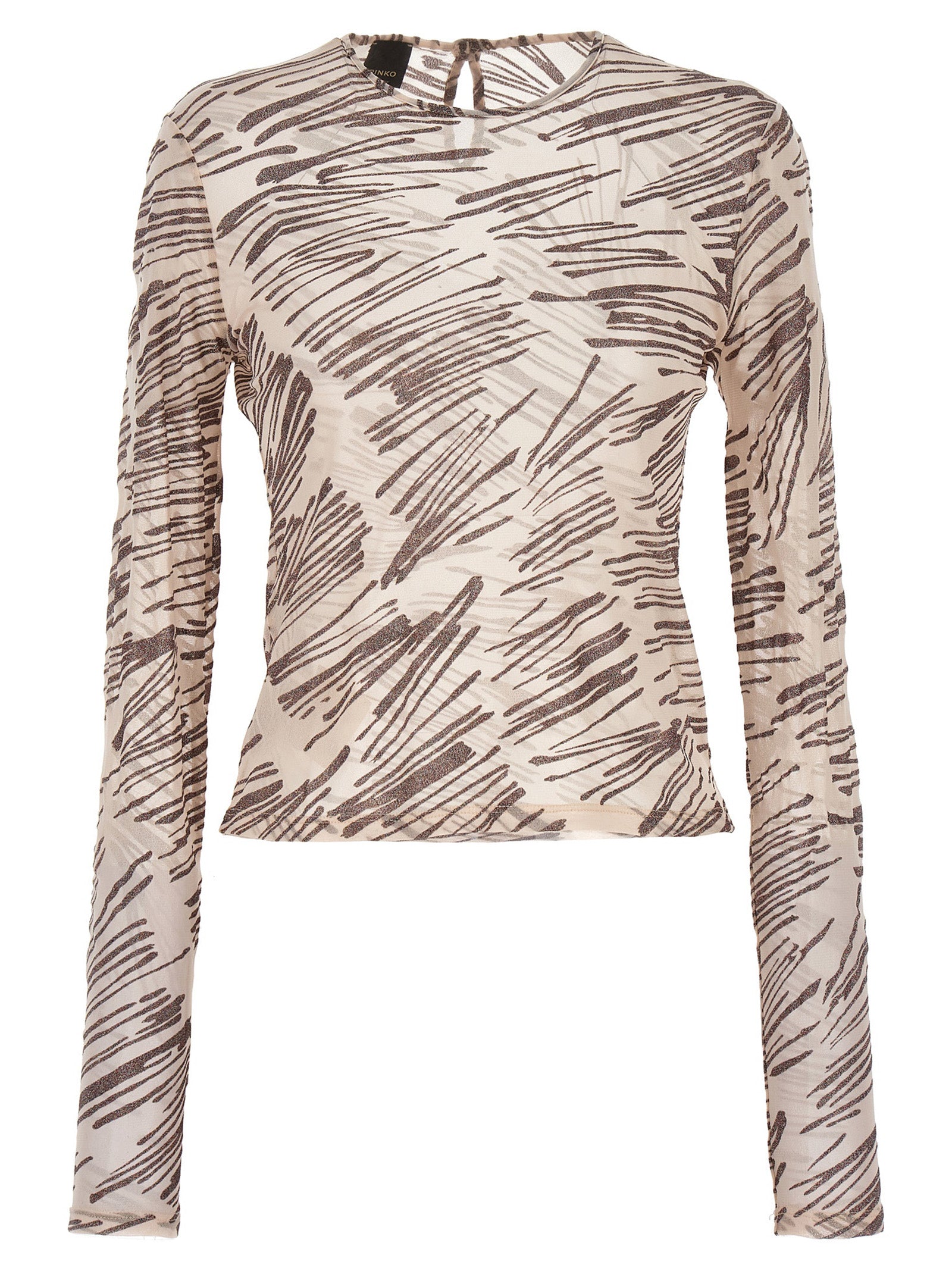 Pinko-Moneta Top Beige-Donna