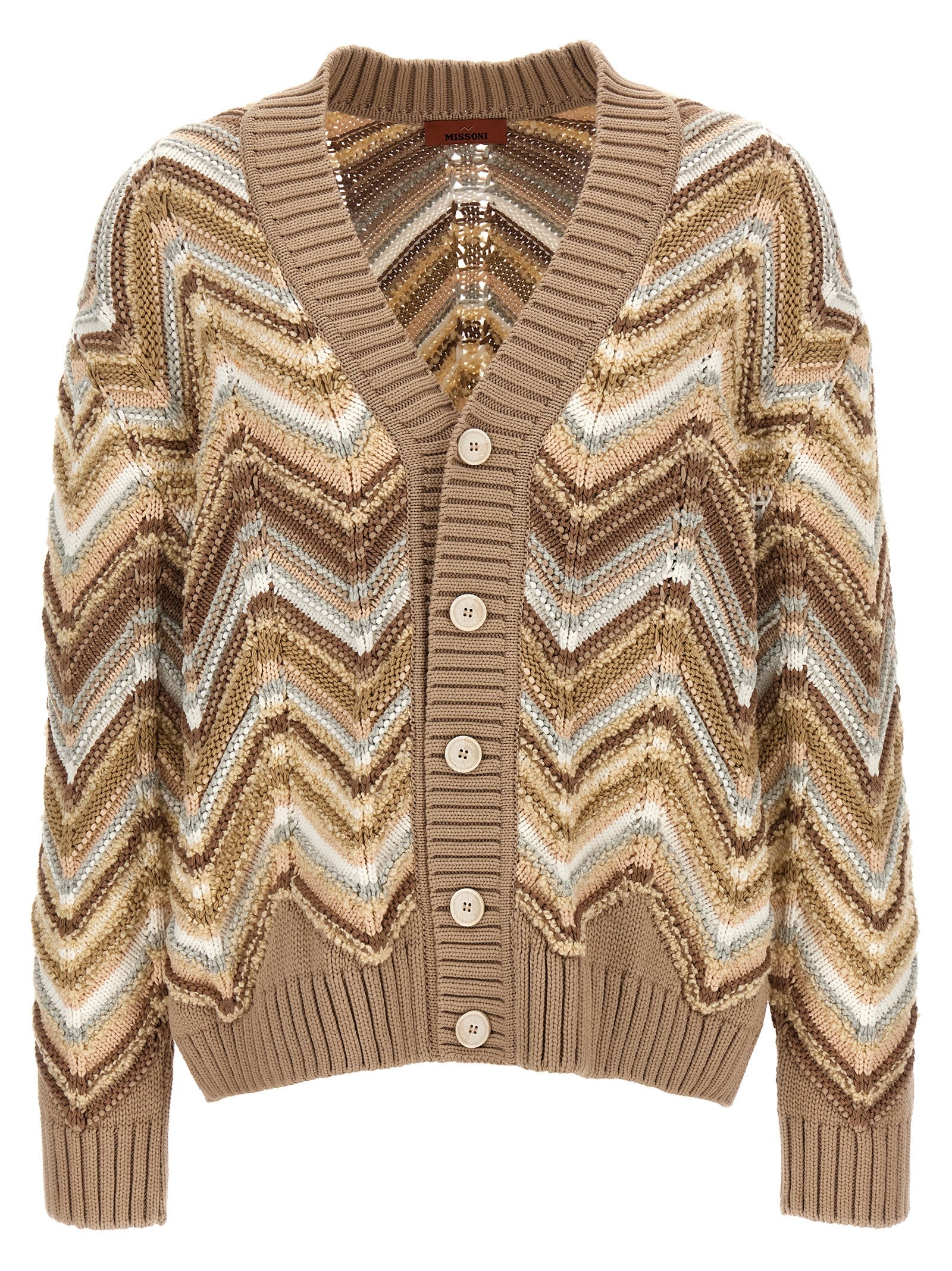 Missoni-Zig Zag Maglioni Beige-Uomo