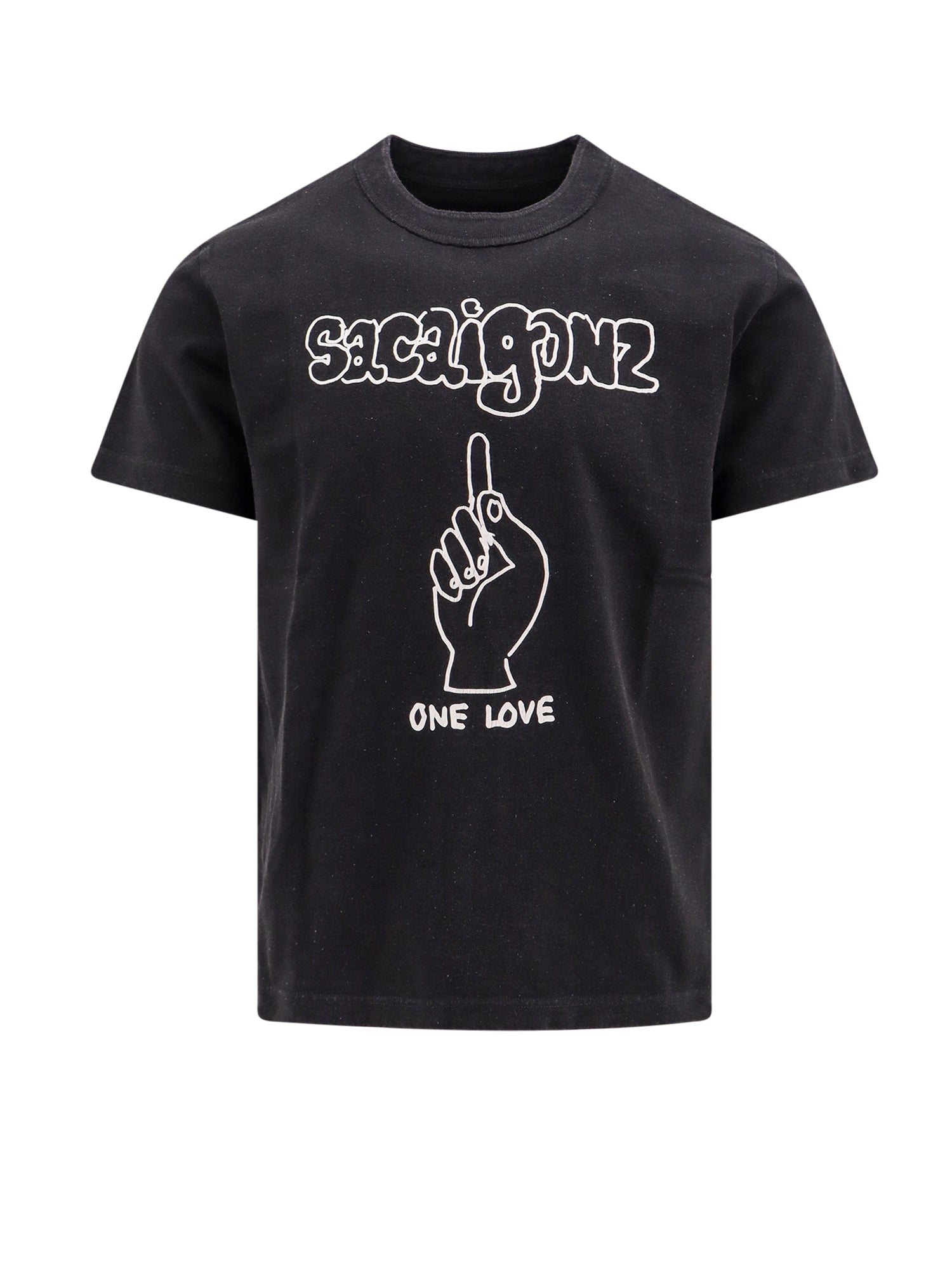 Sacai-T-shirt in cotone con stampa SacaiGonz-Uomo