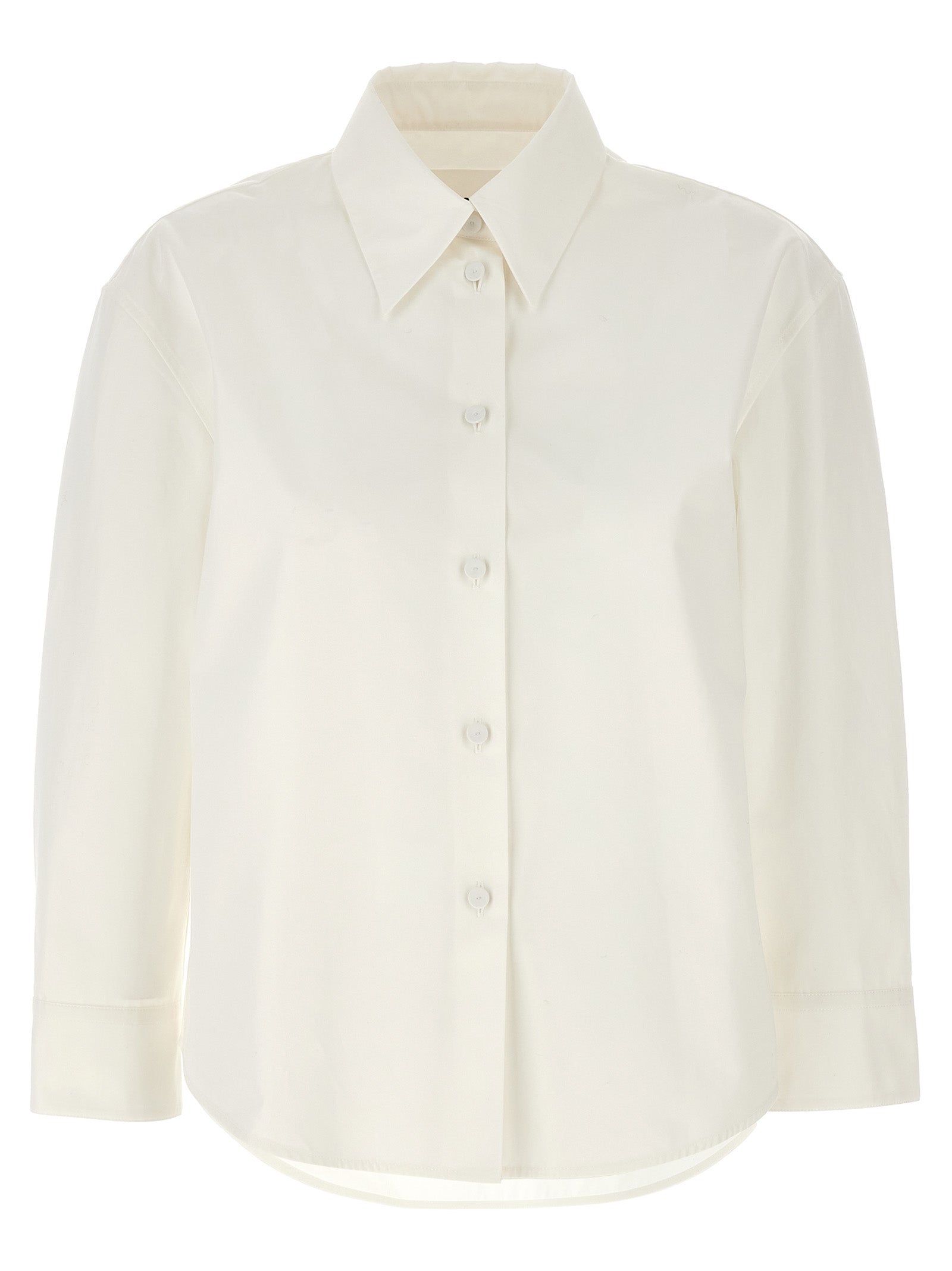 Jil Sander-Poplin Shirt Camicie Bianco-Donna