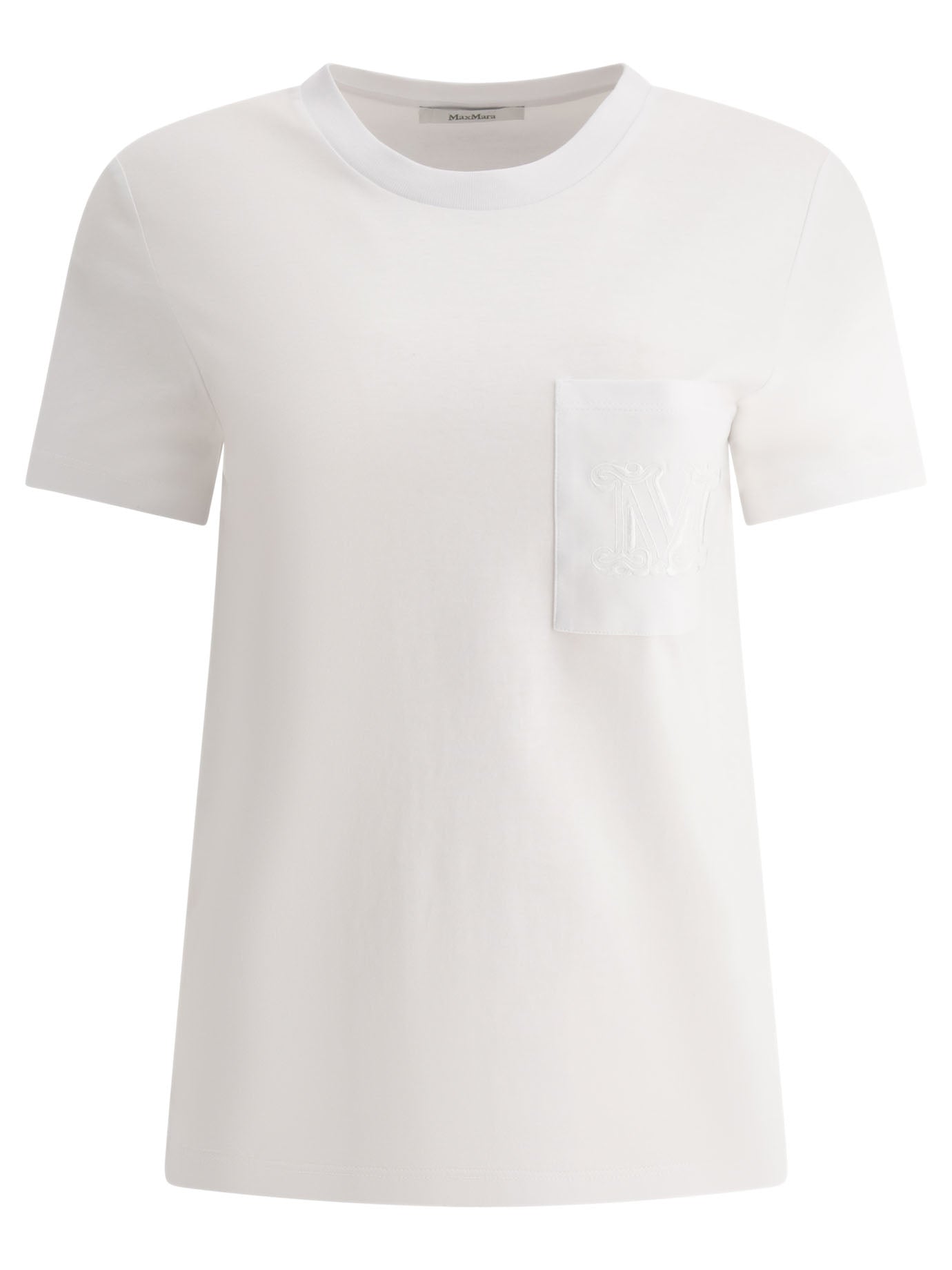 Max Mara-T-Shirts Bianco-Donna