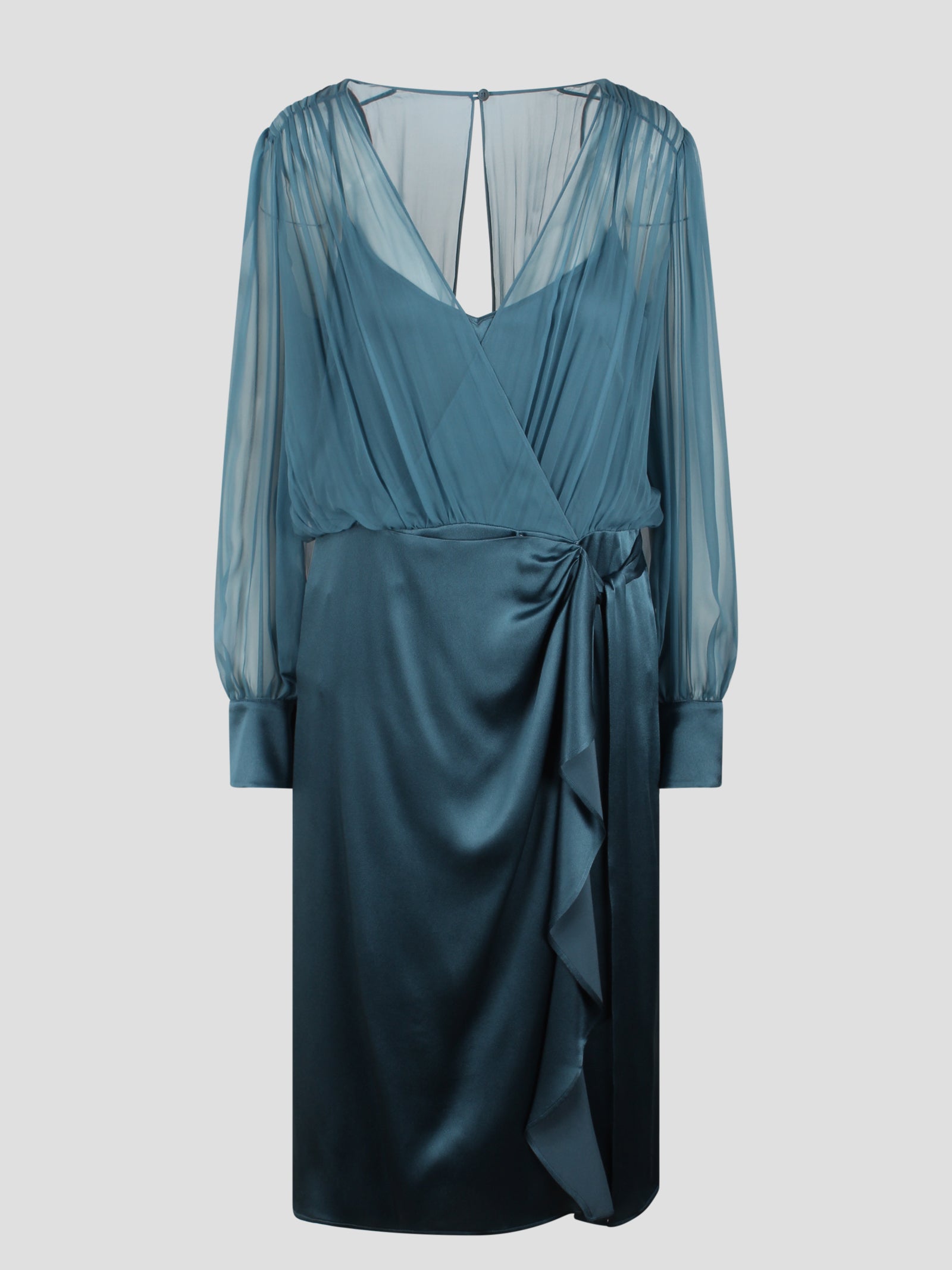 Alberta Ferretti-Silk wrap dress-Donna