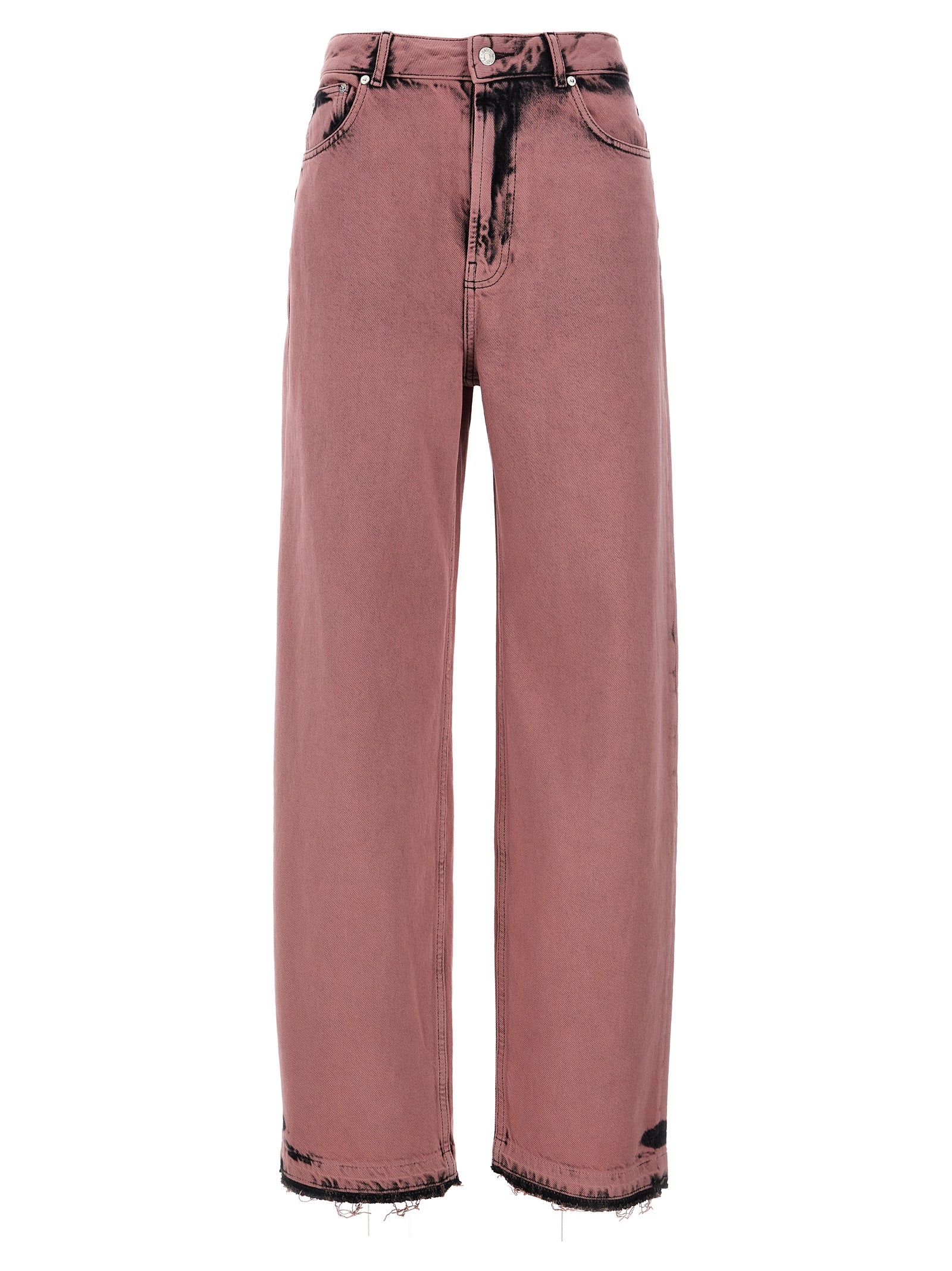 Mo5ch1no Jeans-Tie-Dye Effect Jeans Rosa-Donna