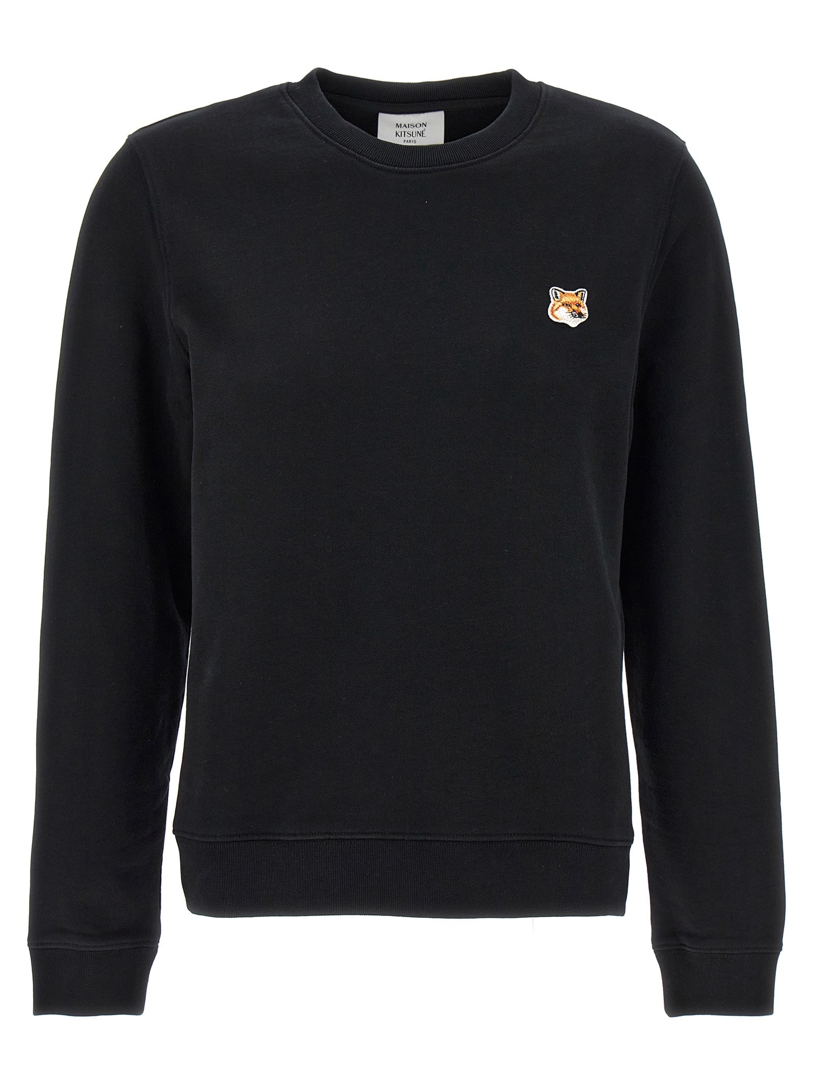 Maison Kitsune-Fox Head Felpe Nero-Donna