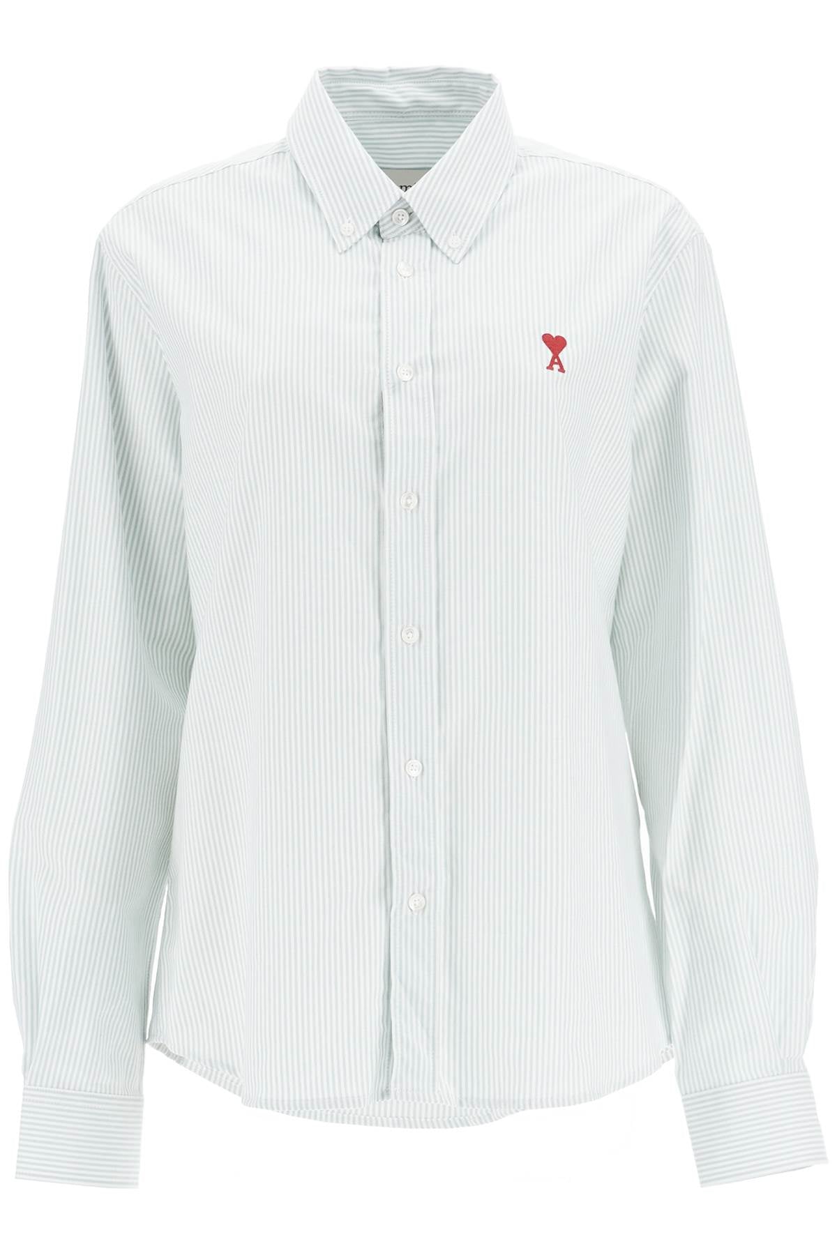 Ami Paris-Camicia Oxford A Righe Ami De Coeur-Donna