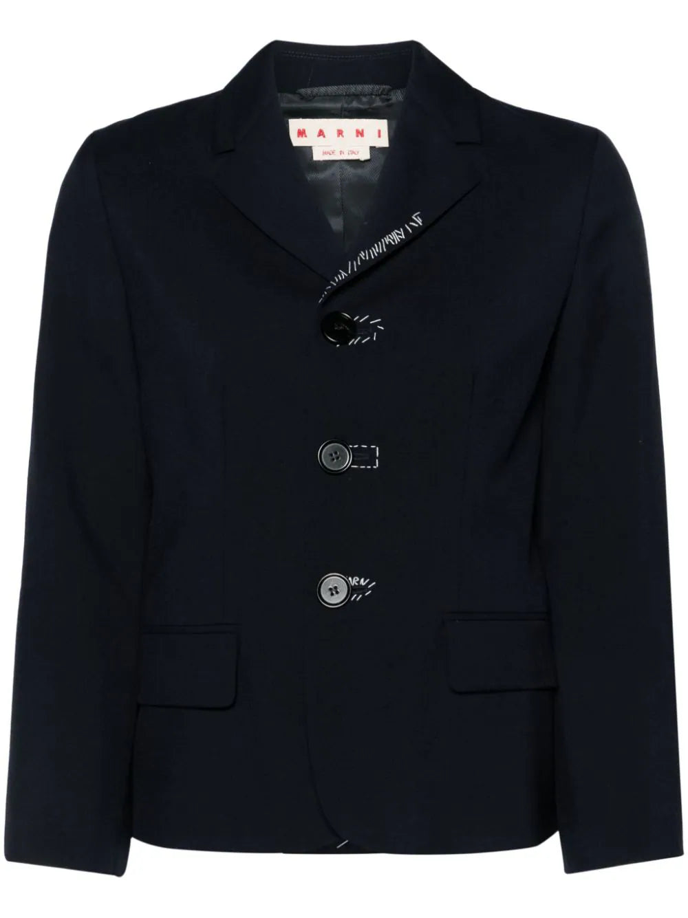 Marni-Blazer monopetto con ricamo-Donna