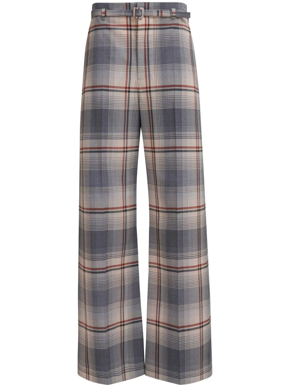 Marni-Pantaloni a quadri con cintura-Donna