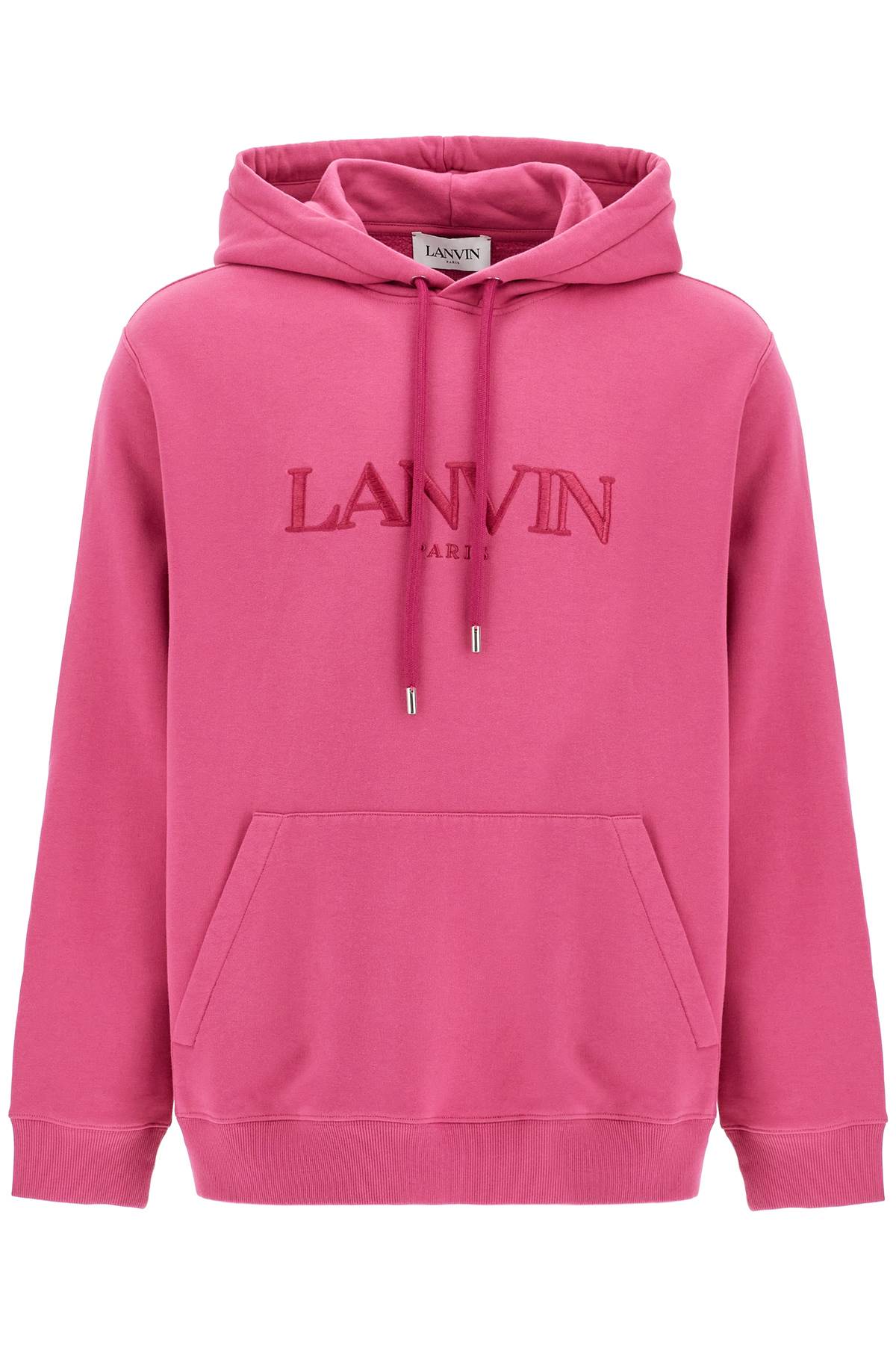 Lanvin-Felpa Con Cappuccio E Logo Ricamato-Uomo