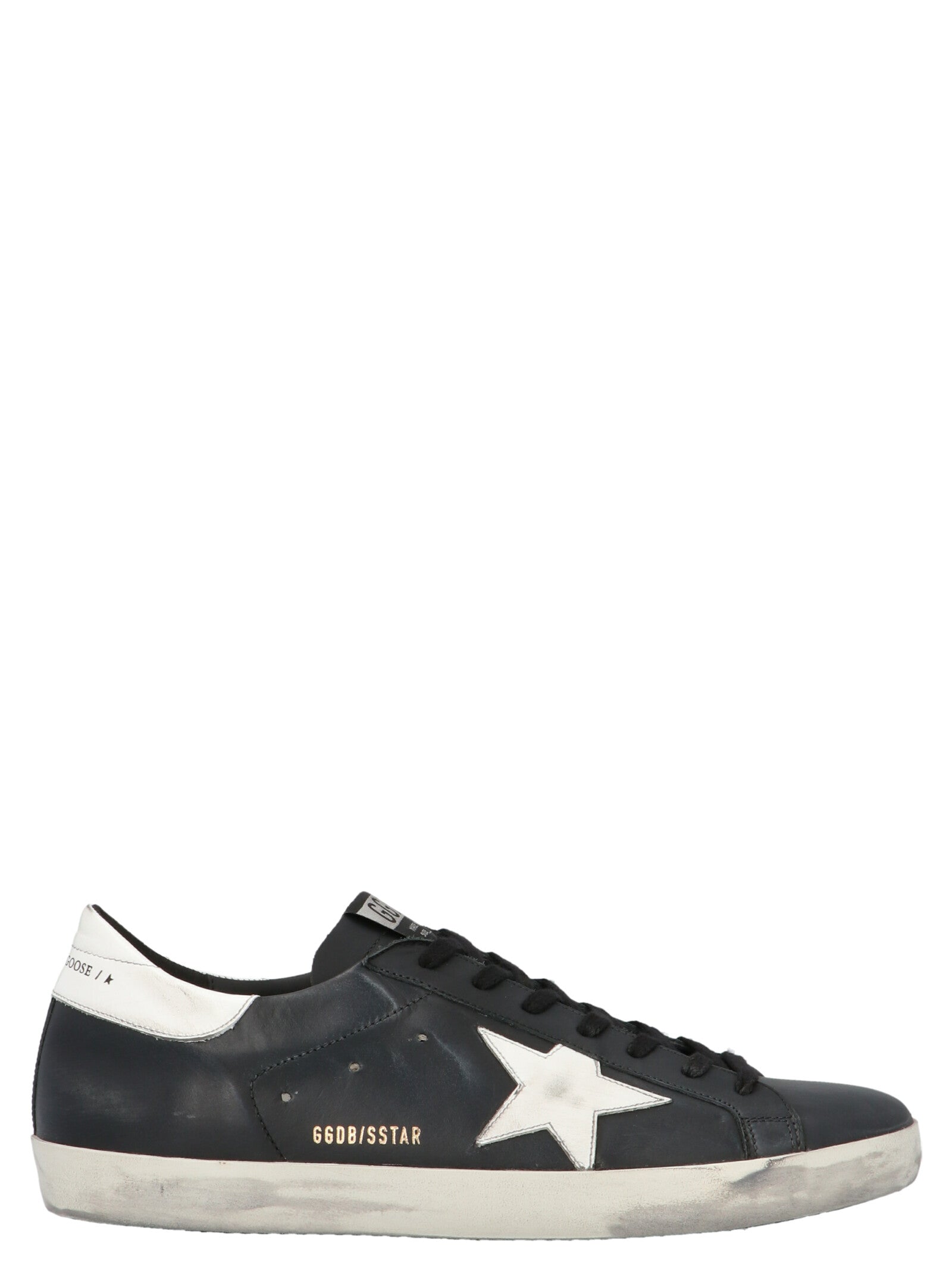 Golden Goose-Superstar Sneakers Bianco/Nero-Uomo