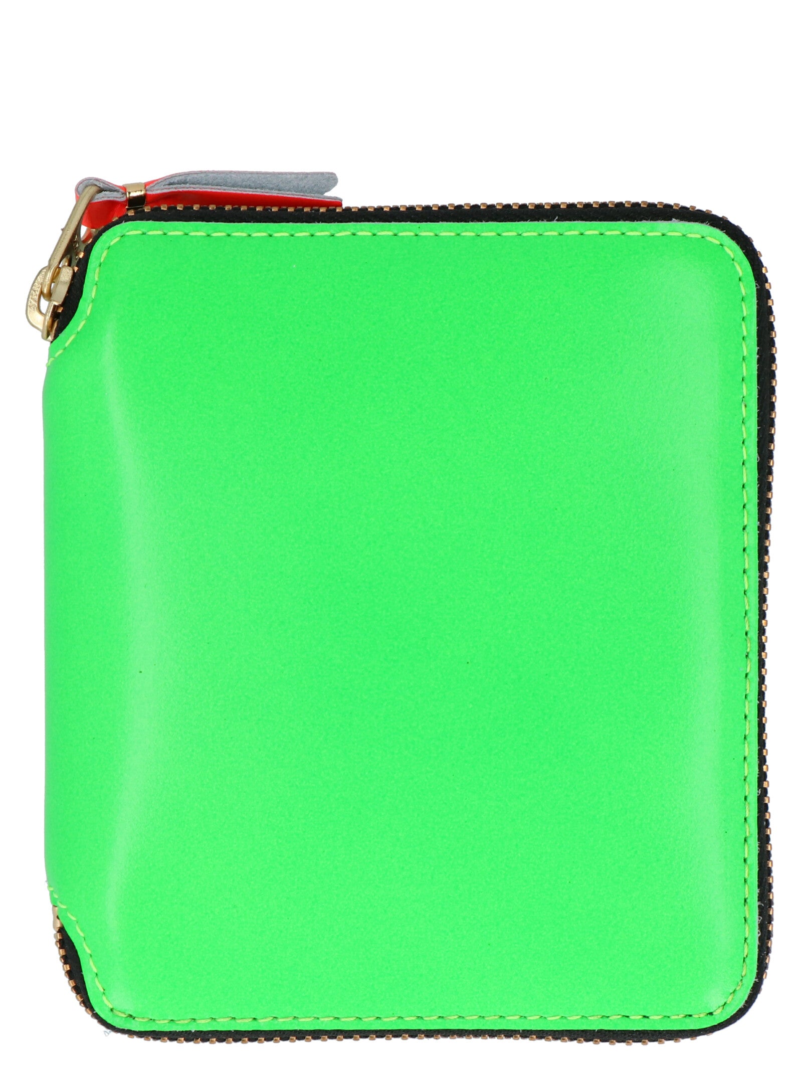 Comme Des GarçOns Wallet-Fluo Leather Line Portafogli Verde-Donna