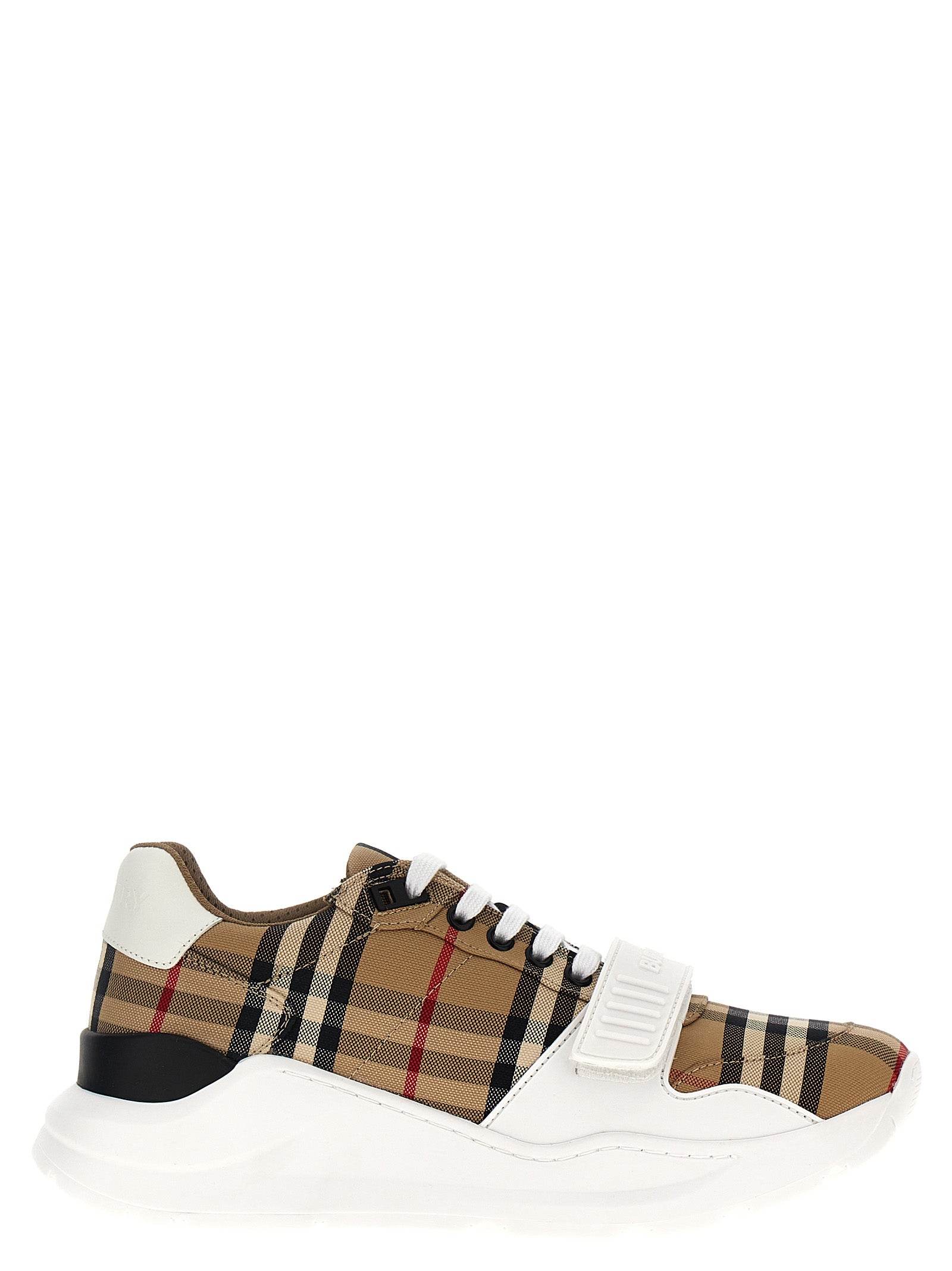 Burberry-Check Sneakers Beige-Donna