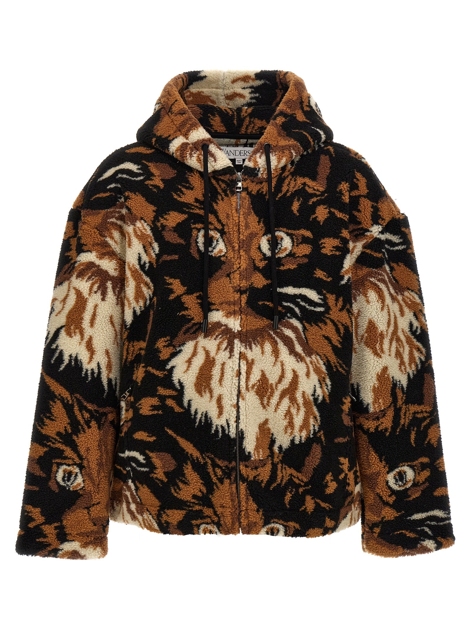 J. W. Anderson-Hooded Jacket Giacche Marrone-Uomo