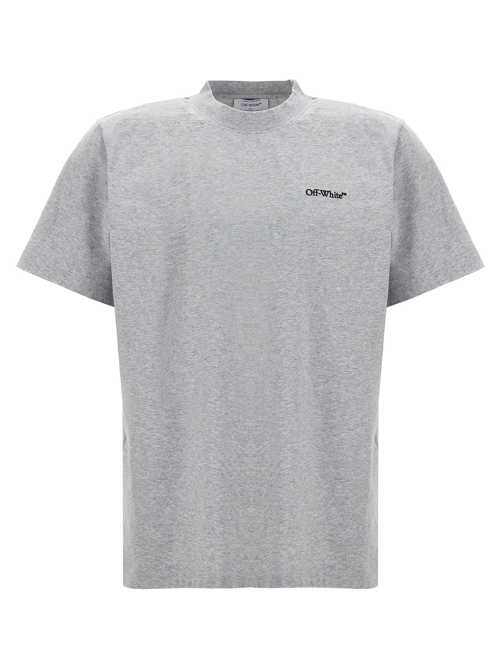 Off-White-Windy Arrow T Shirt Grigio-Uomo