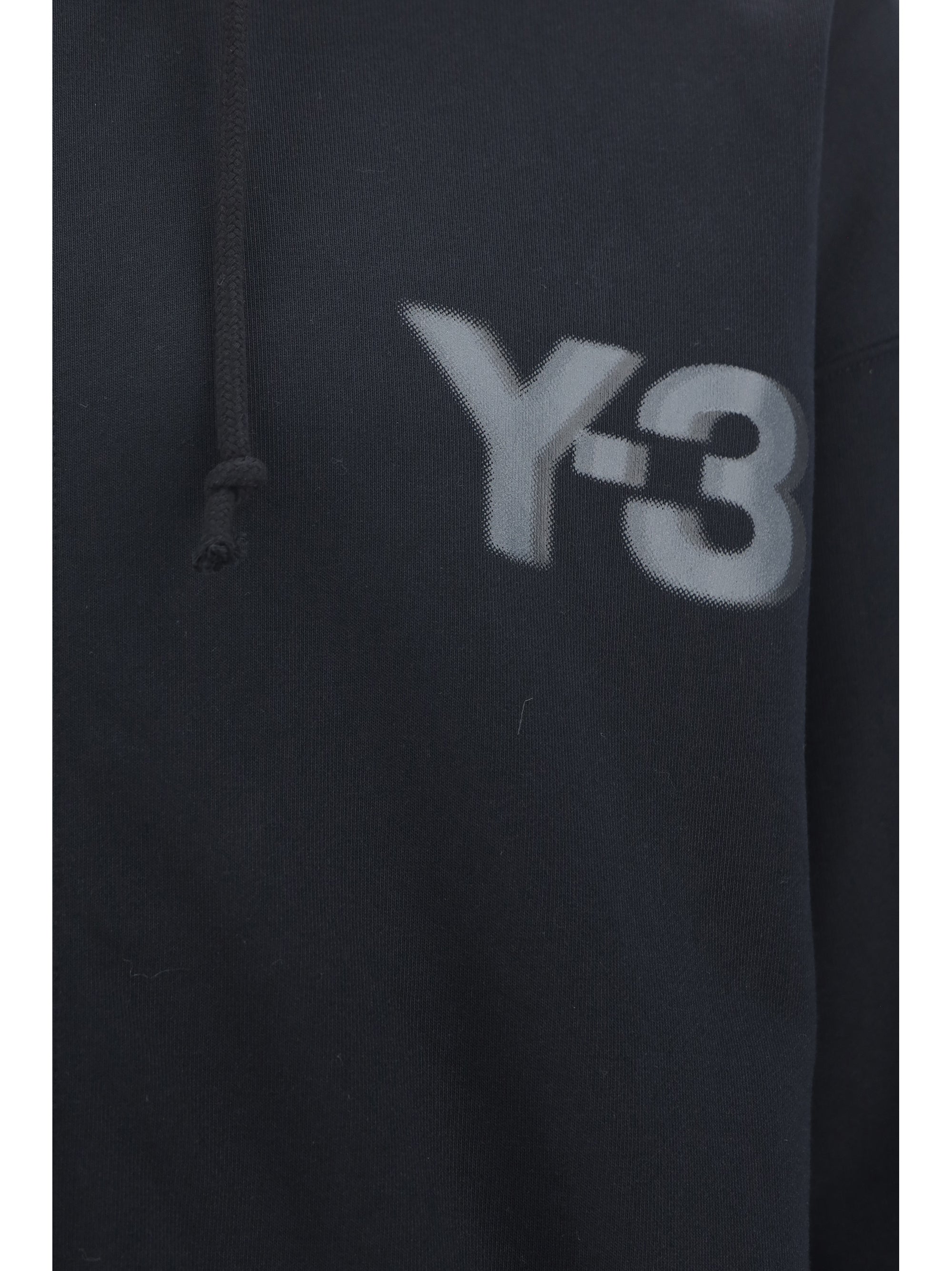 Y-3-Felpa con Cappuccio-Uomo