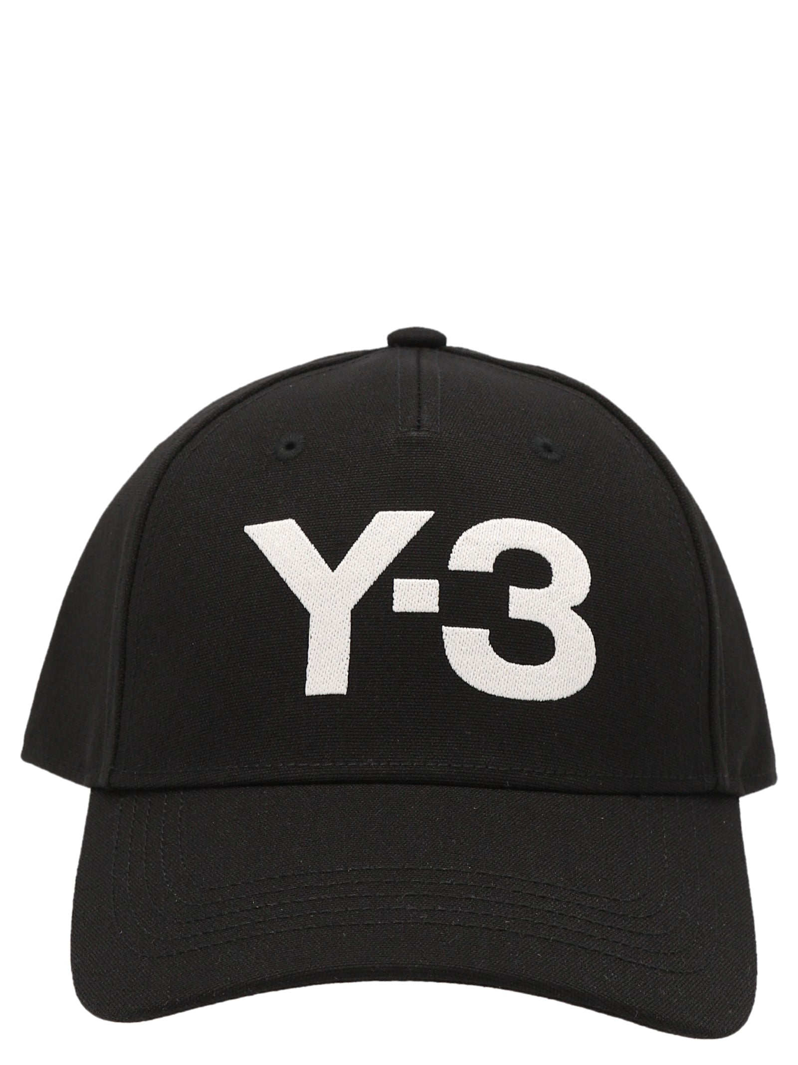 Y-3-Logo Cap Cappelli Bianco/Nero-Uomo