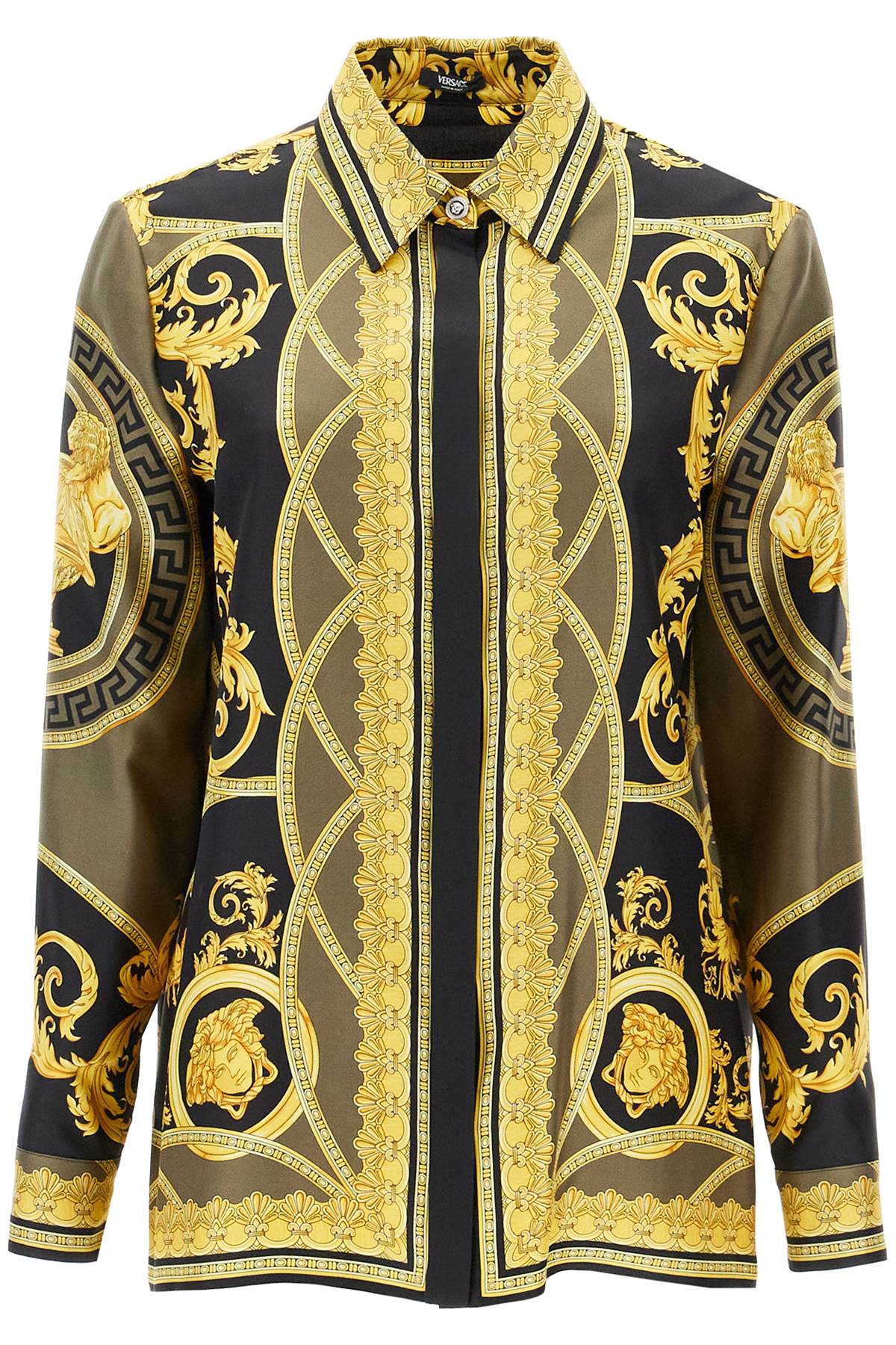 Versace-Camicia In Seta 'La Coupe Des Dieux'-Donna