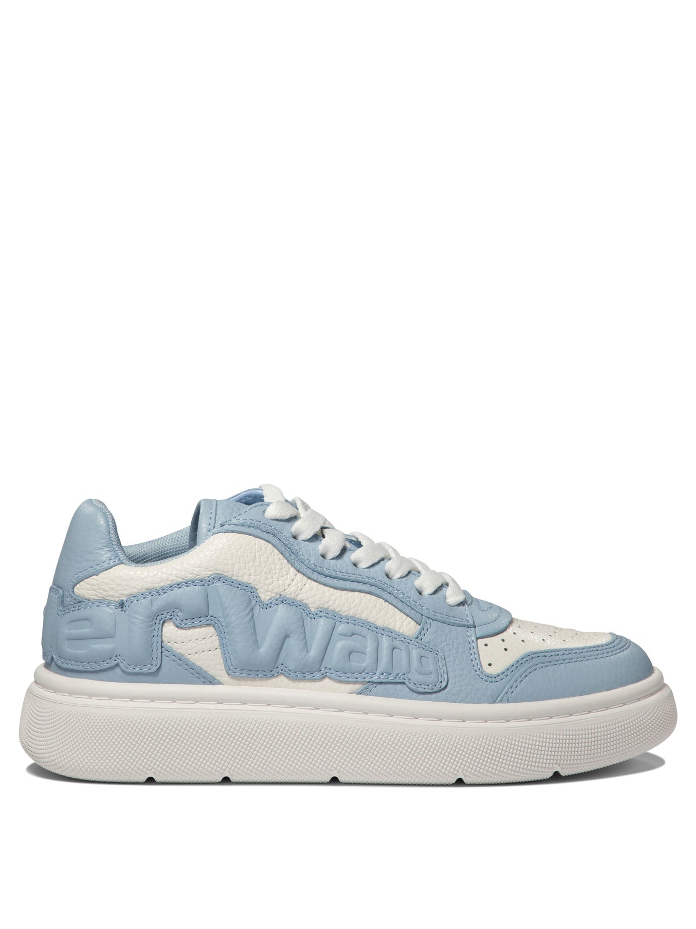 Alexander Wang-Puff Pebble Leather Sneakers With Logo Sneakers & Slip-On Celeste-Donna