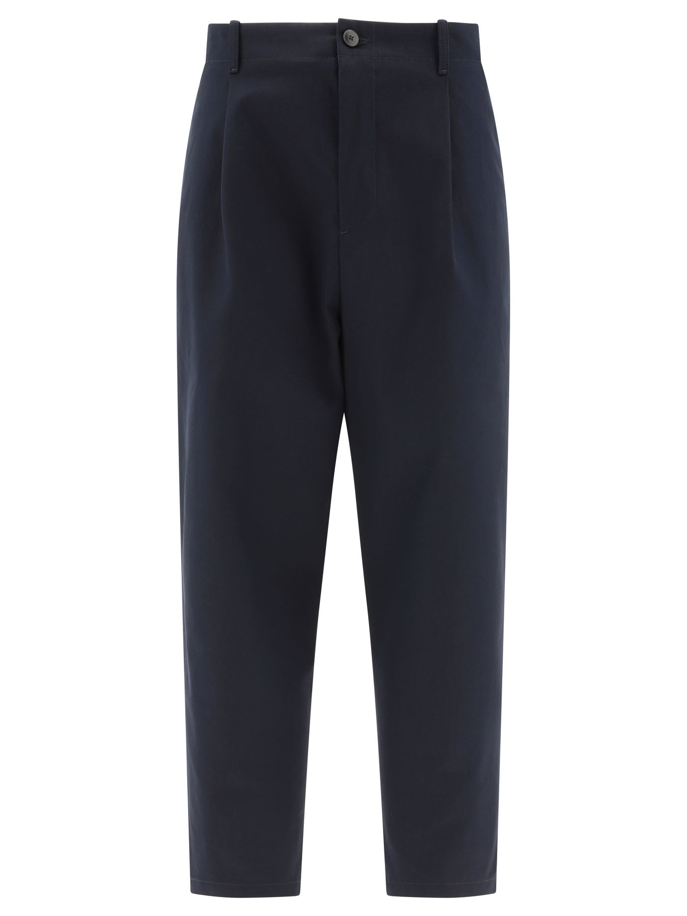 Valentino-Chino Trousers Blu-Uomo