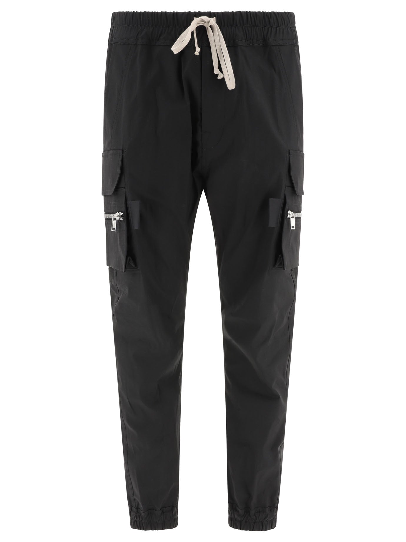 Rick Owens-Mastodon Cargo Trousers Nero-Uomo