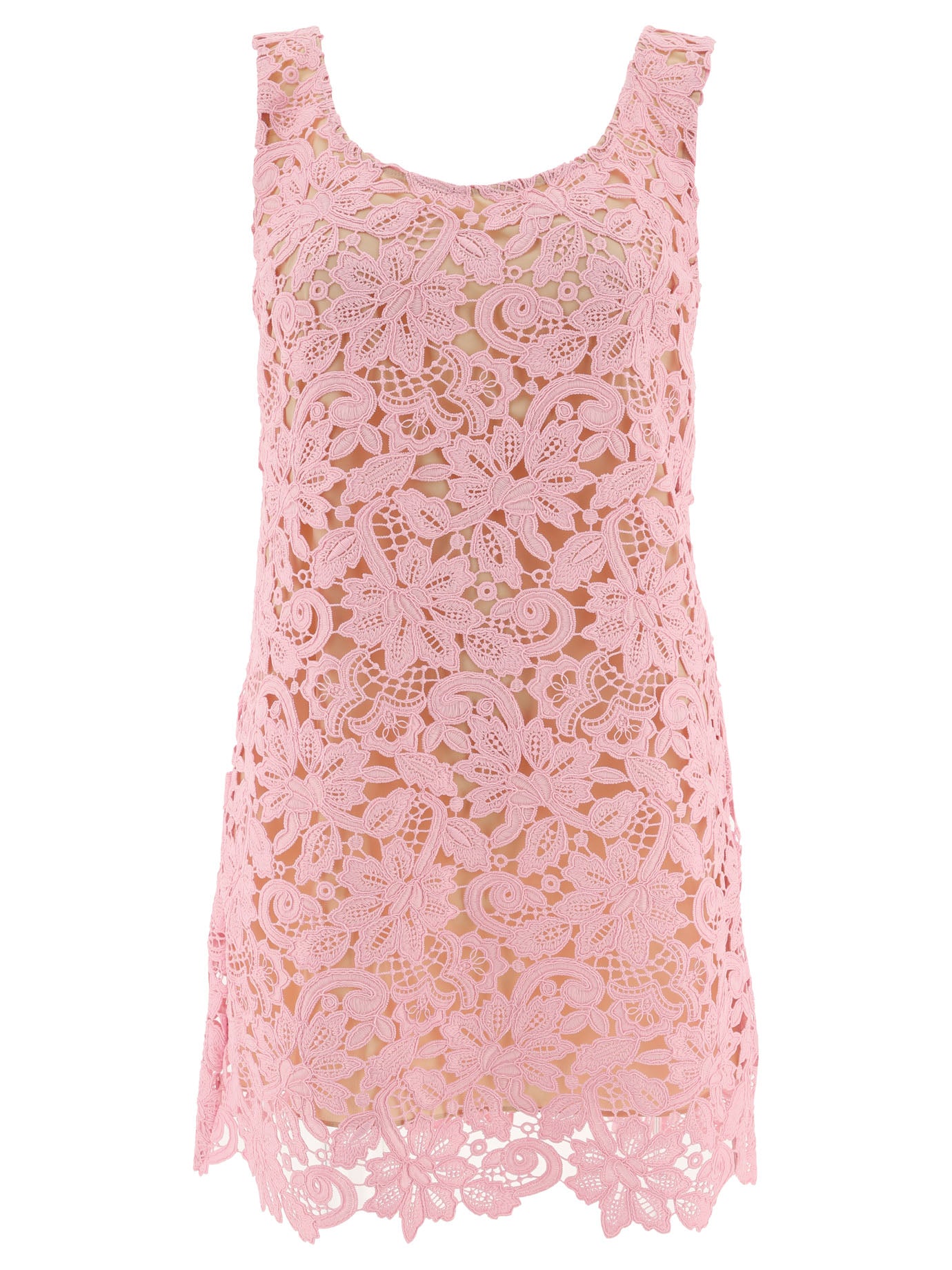 Self-Portrait-Floral Lace Dress Abiti Rosa-Donna