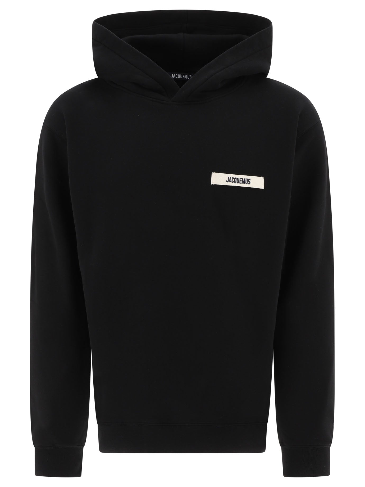 Jacquemus-Le Hoodie Gros Grain Sweatshirts Nero-Uomo