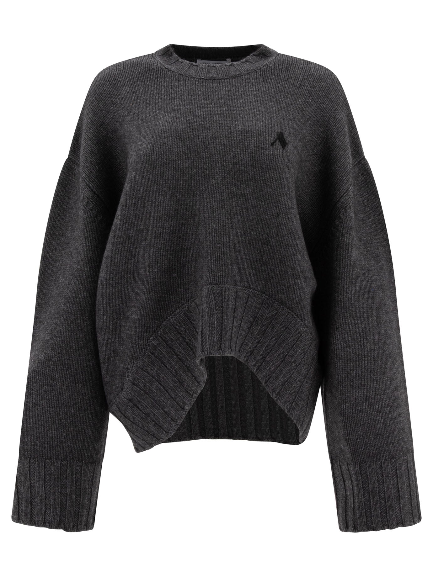 The Attico-Asymmetric Sweater Knitwear Grey-Donna