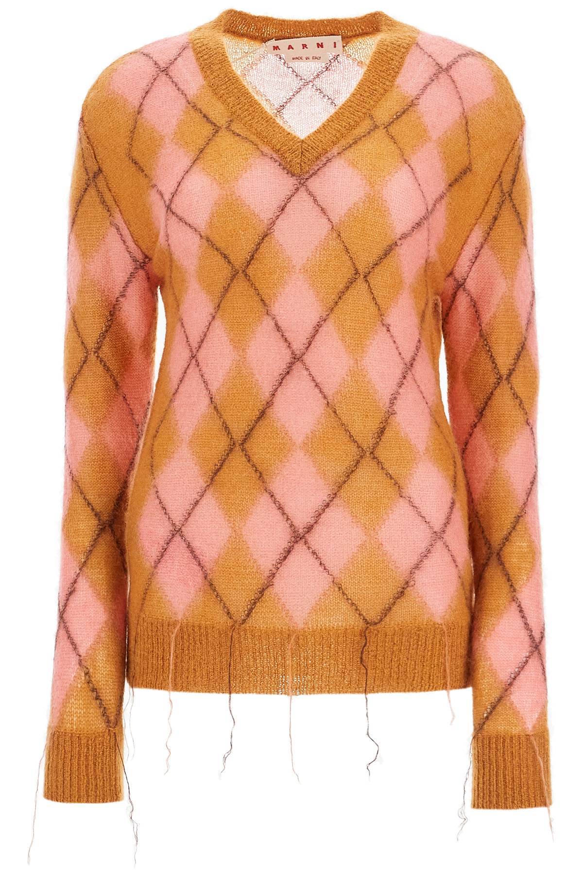 Marni-Pullover Effetto Distressed In Mohair-Donna