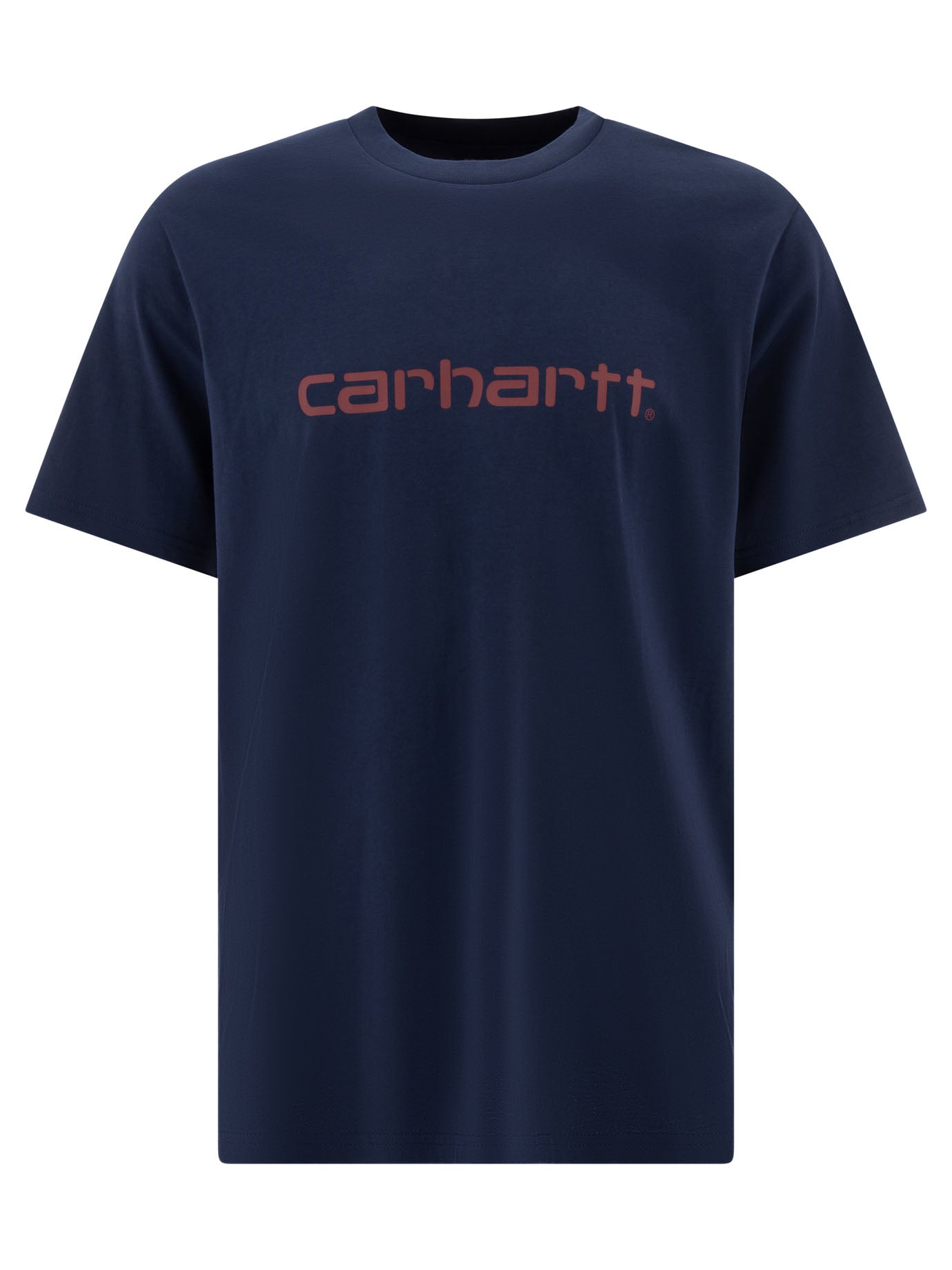 Carhartt Wip-Script T-Shirts Blu-Uomo