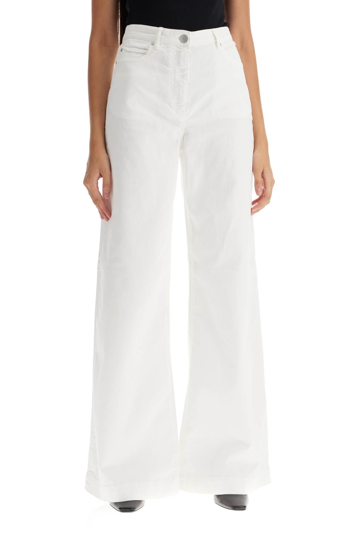 Pinko-Pantaloni Wide Leg In Twill-Donna