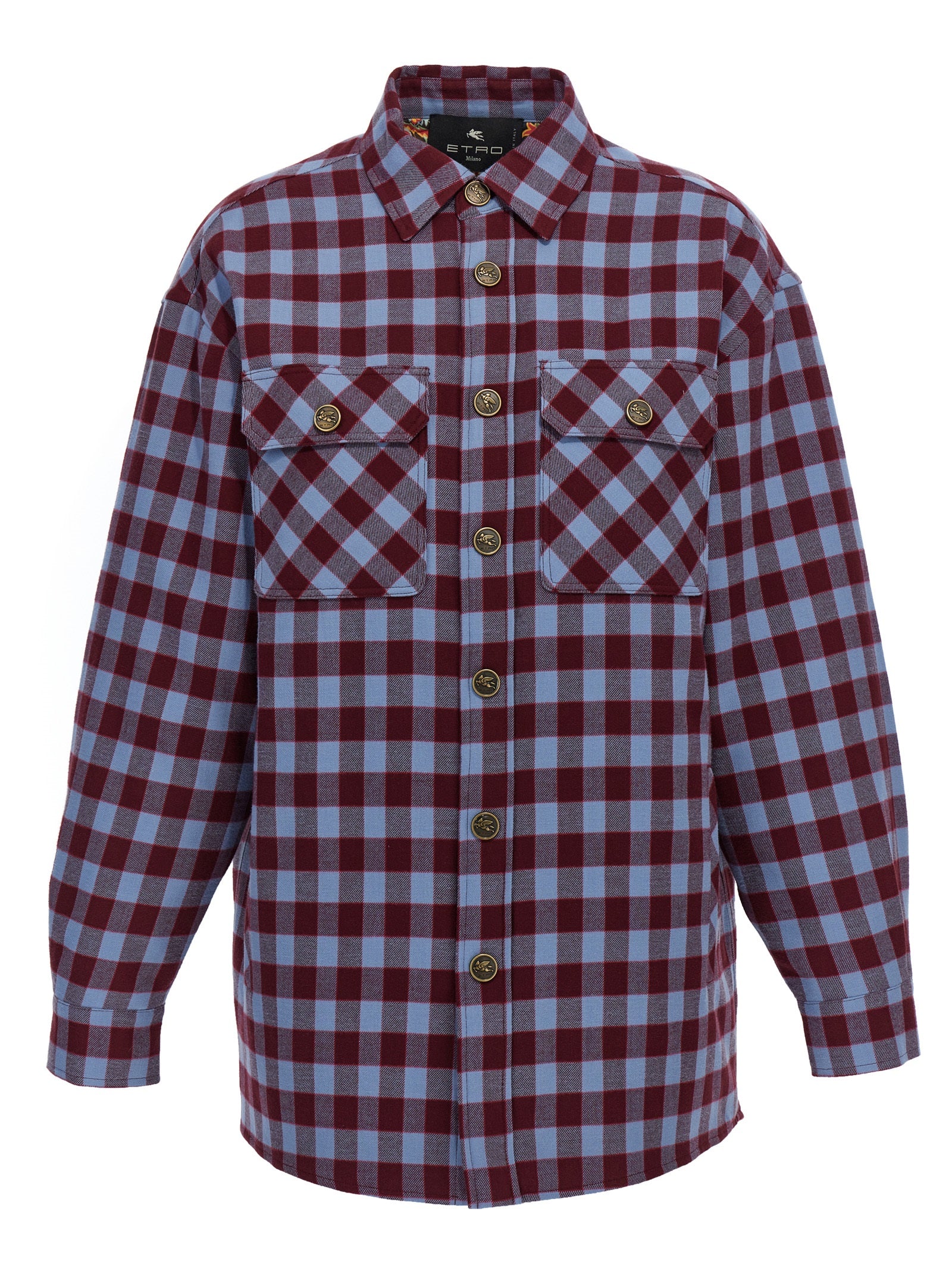 Etro-Check Overshirt Camicie Multicolor-Donna