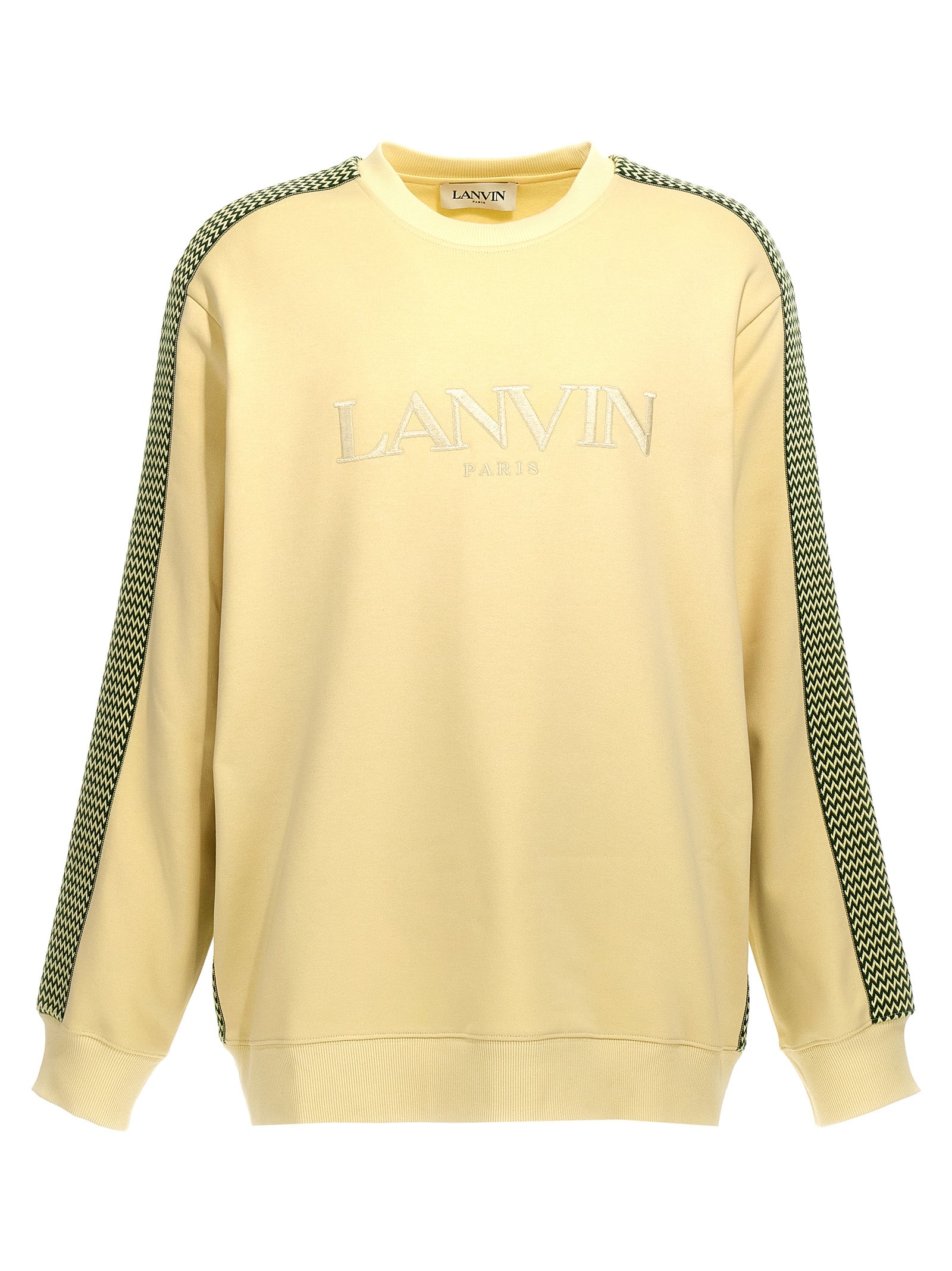 Lanvin-Brodé Lanvin Side Curb Felpe Giallo-Uomo