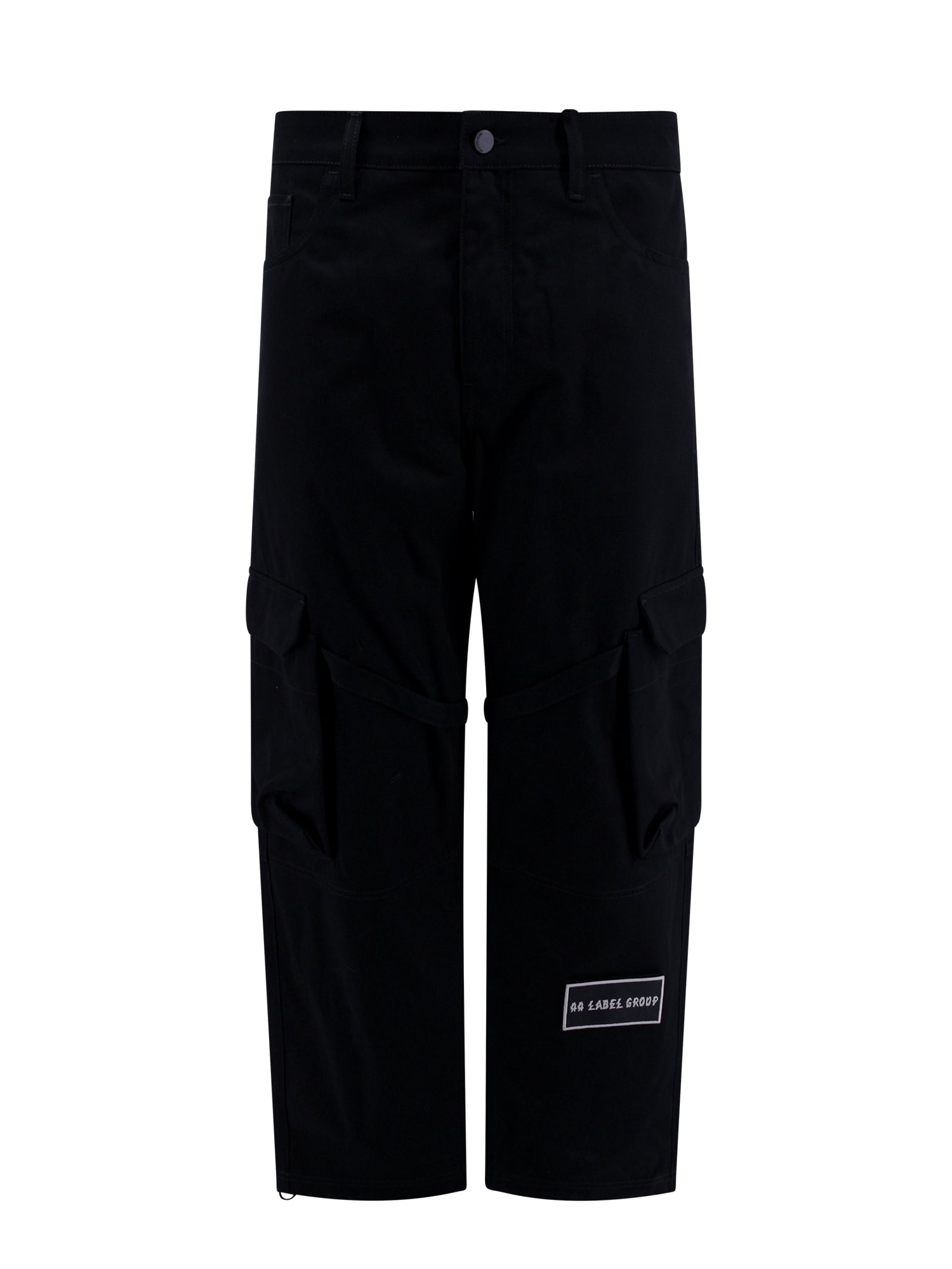 44 Label Group-Pantalone cargo in cotone con patch logo-Uomo