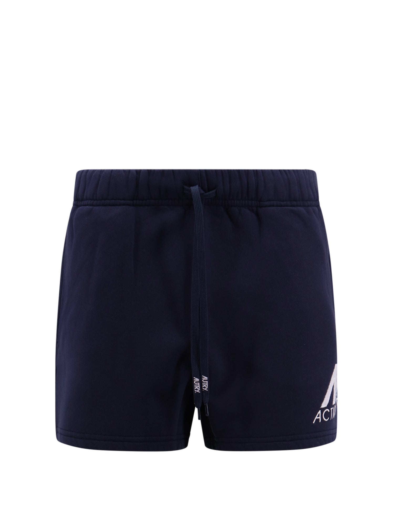 Autry-Shorts in cotone con logo ricamato-Donna