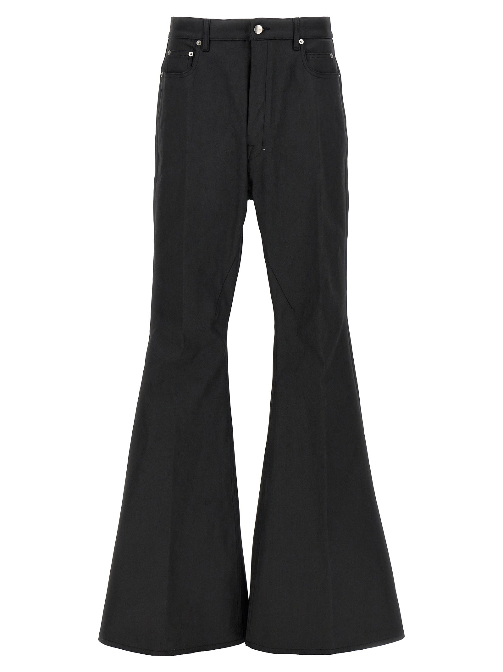 Rick Owens-Bolan Bootcut Pantaloni Nero-Uomo