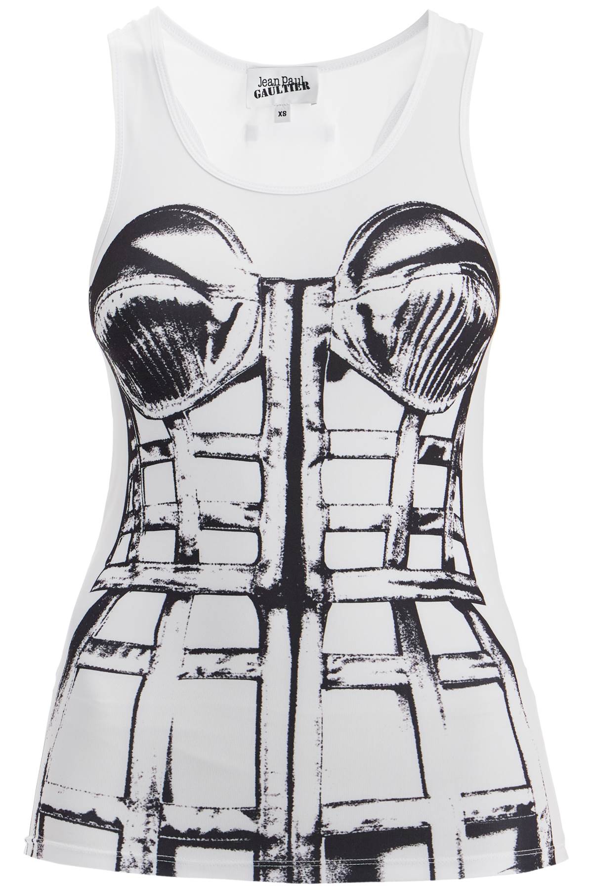 Jean Paul Gaultier-Top In Jersey Cage-Donna