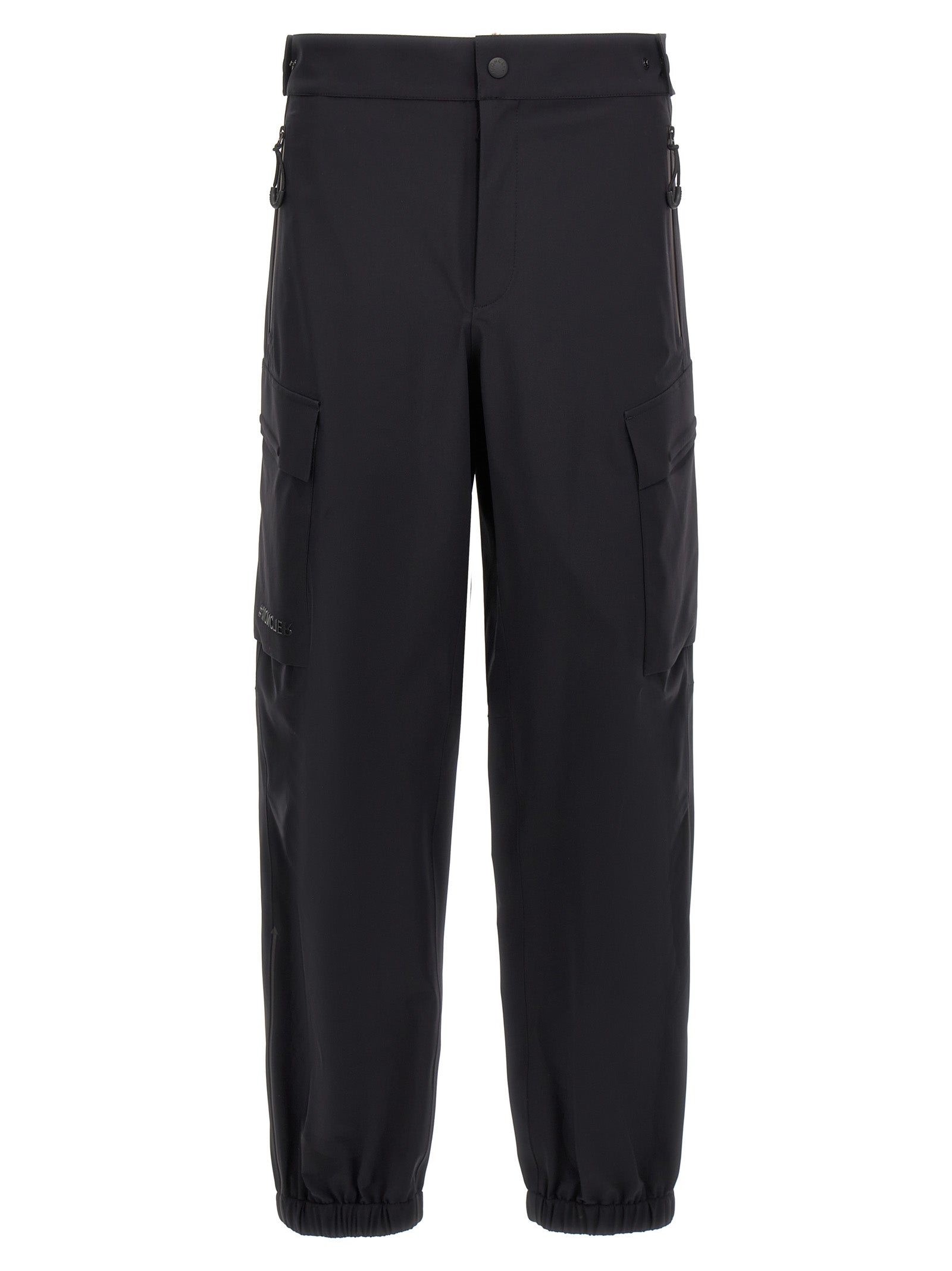 Moncler Grenoble-Technical Fabric Trousers Pantaloni Nero-Uomo